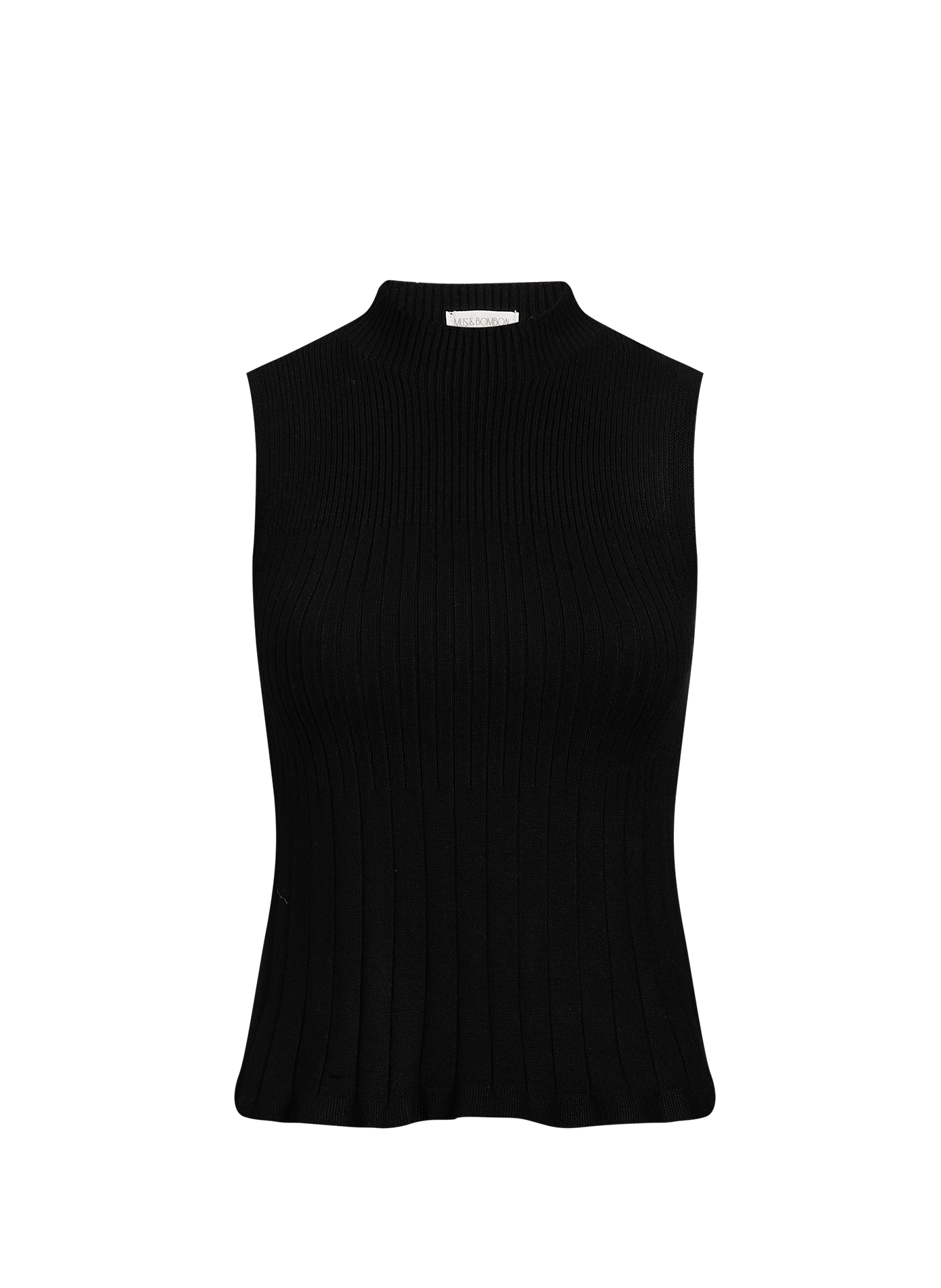 Fitted ETERNA sleeveless top MUS & BOMBON Black
