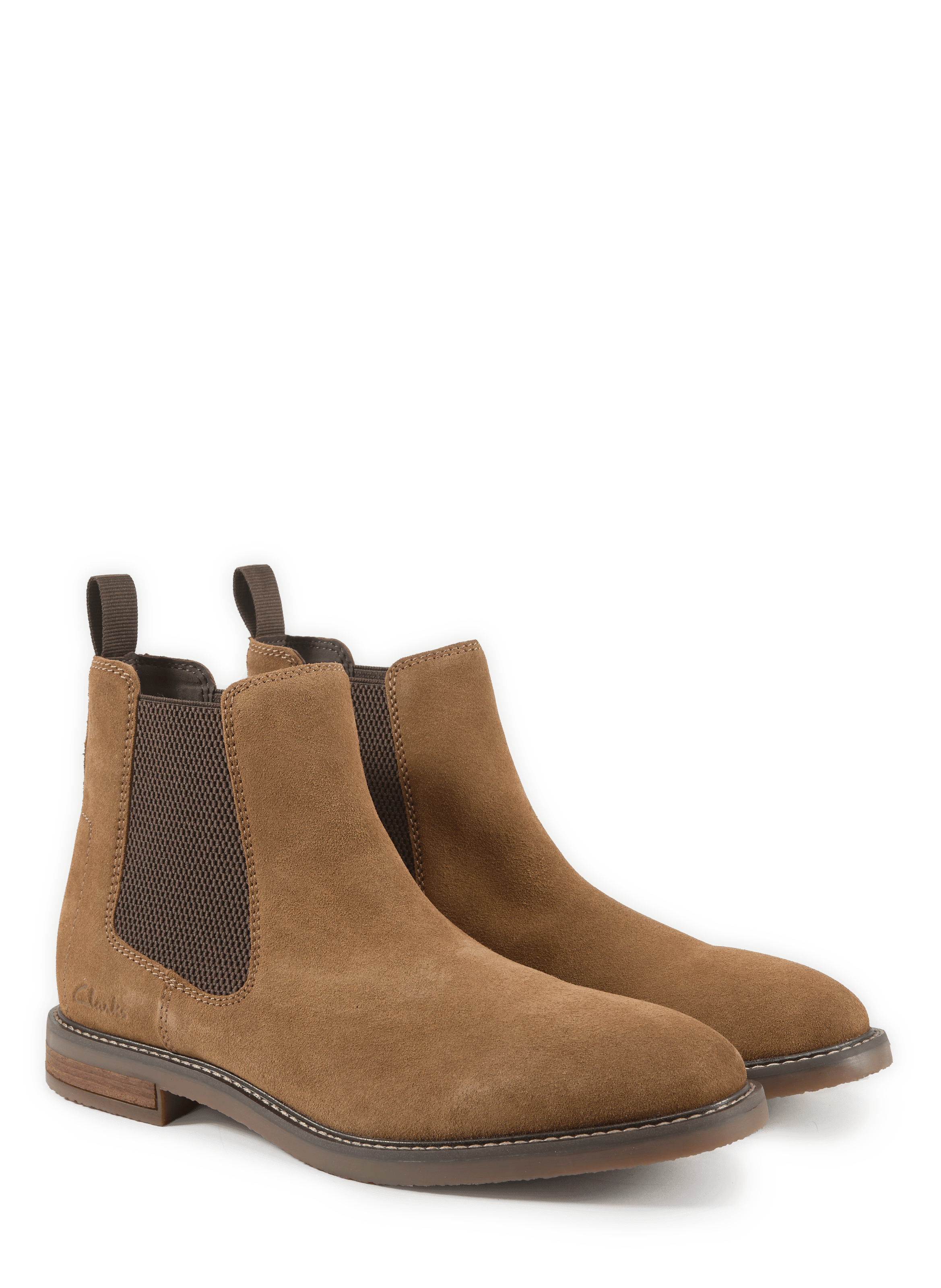 Jaxen Easy suede leather ankle boots CLARKS Brown