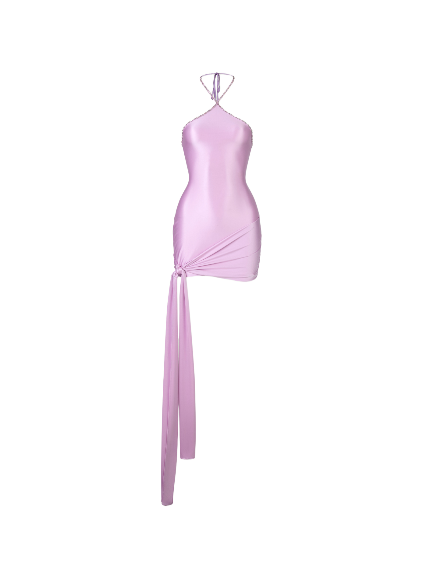 Vesper fitted draped dress FANCI CLUB Pink