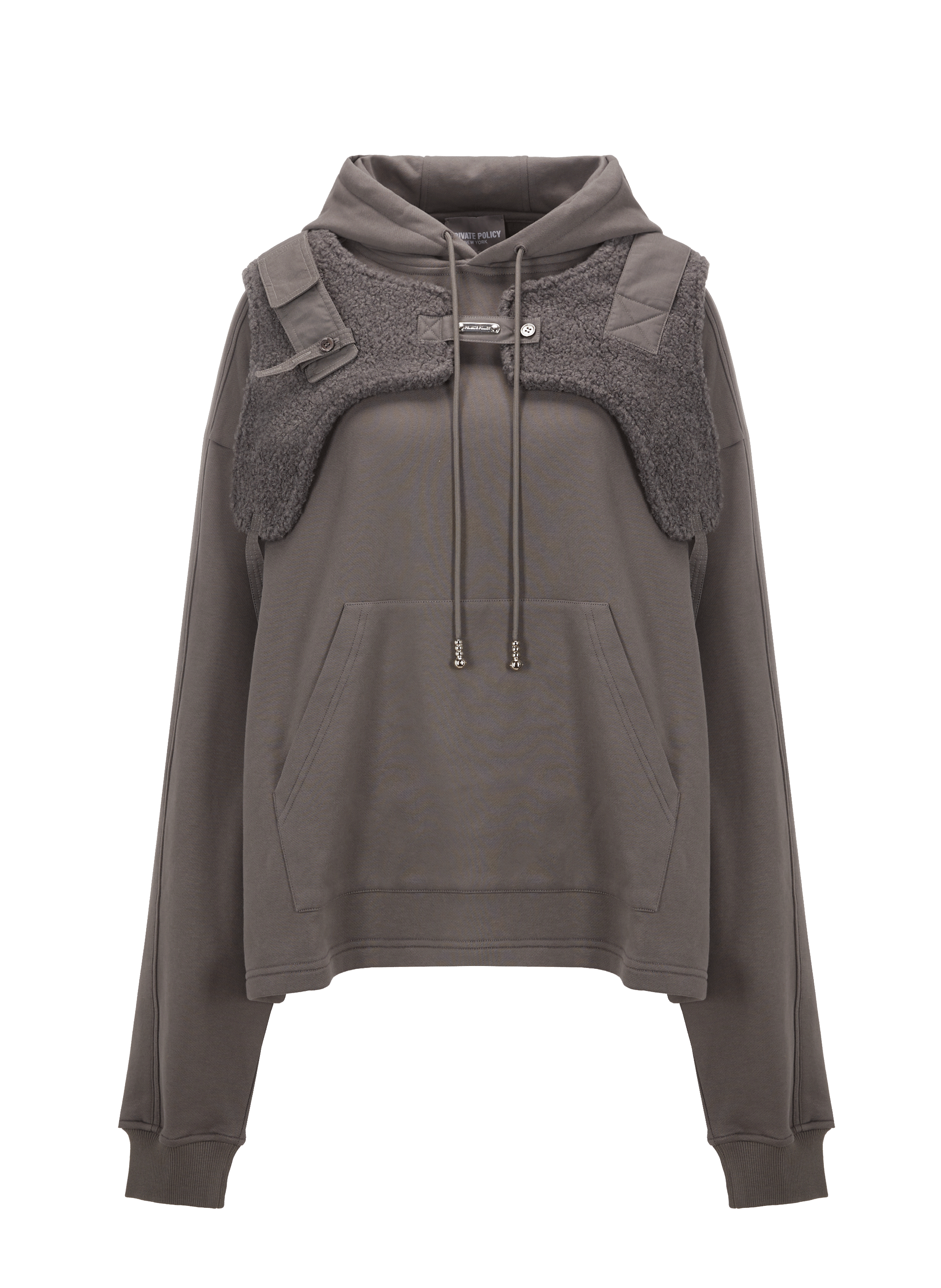 Hoodie en laine mélangée