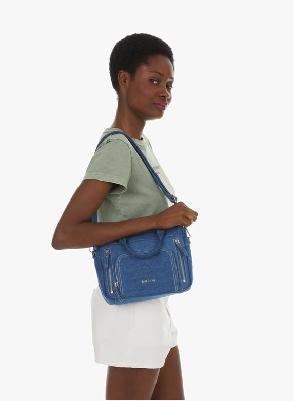 Sac à main mini macy en jean Bleu Nat nin Femme