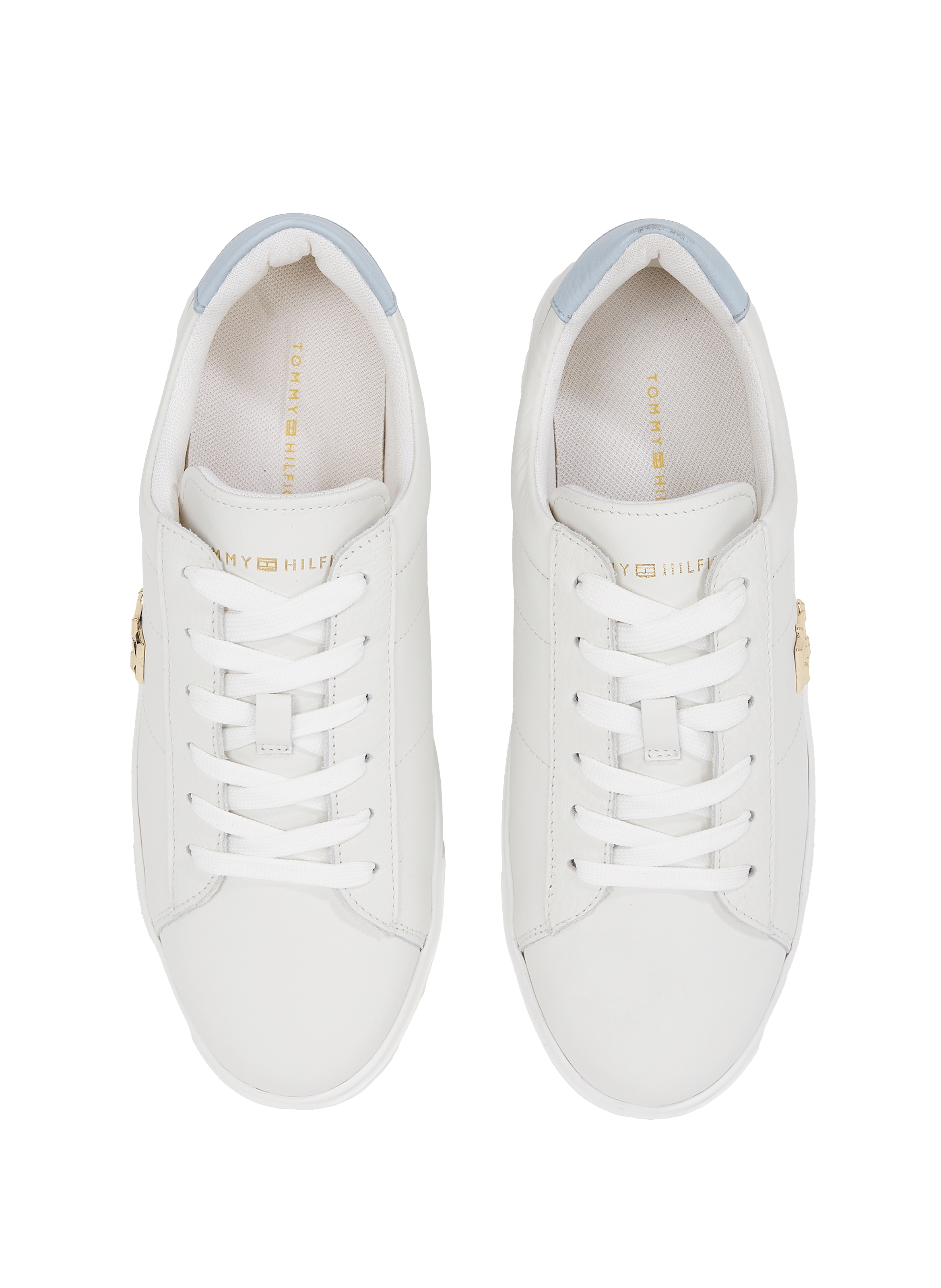 Baskets en cuir TOMMY HILFIGER Blanc