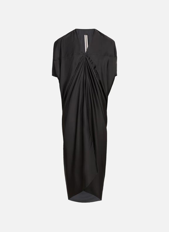 Flowy V-neck dress Black by RICK OWENS RICK OWENS Flowy V-neck dress Black