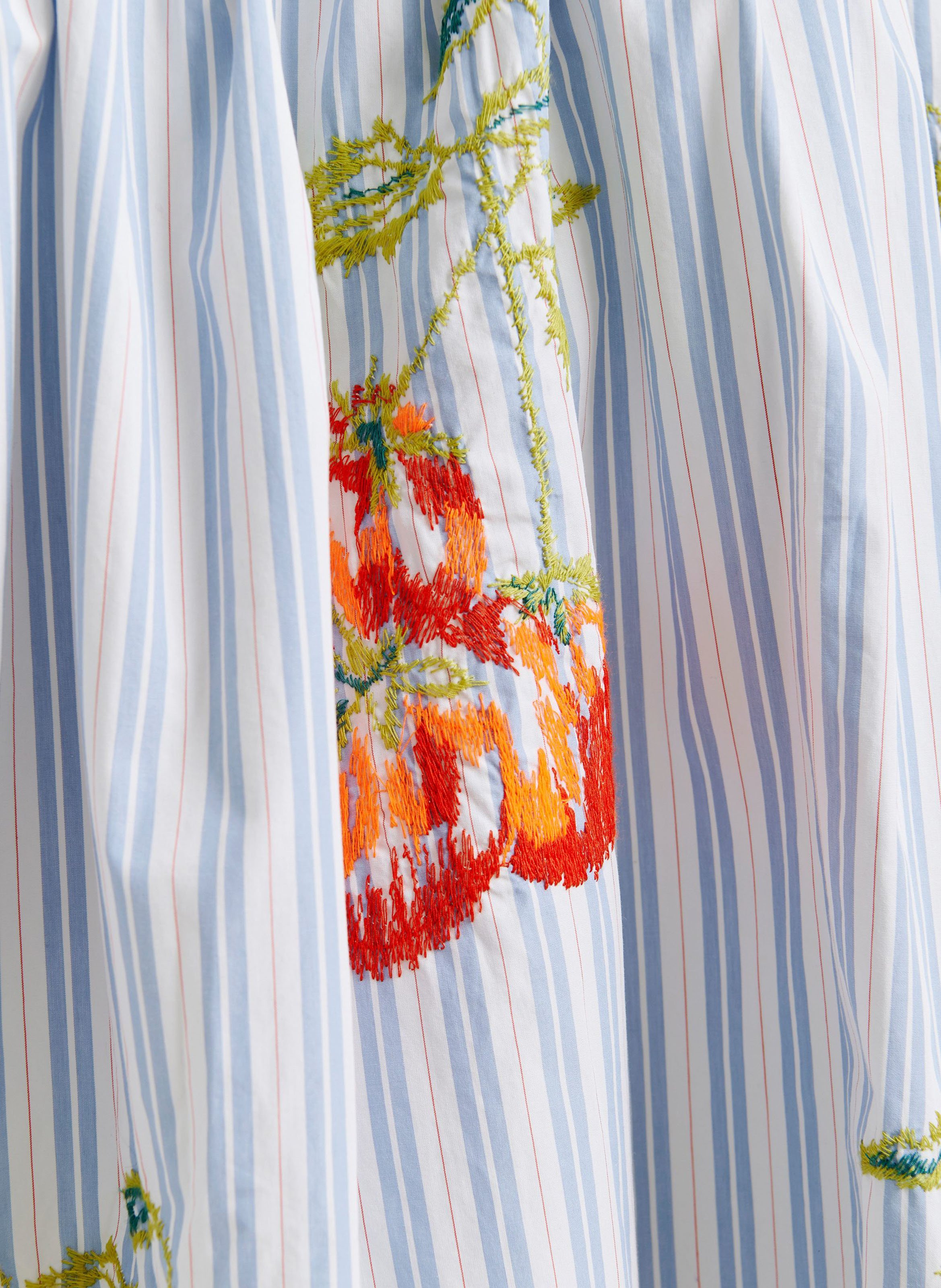 Robe courte épaules dénudées à rayures Ihassachusetts ESSENTIEL ANTWERP Bleu