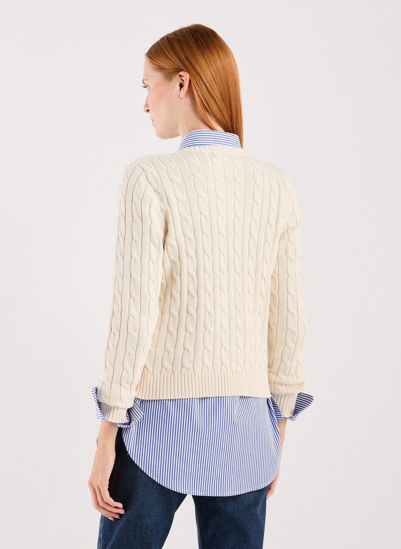 Cardigan en coton LAUREN Beige
