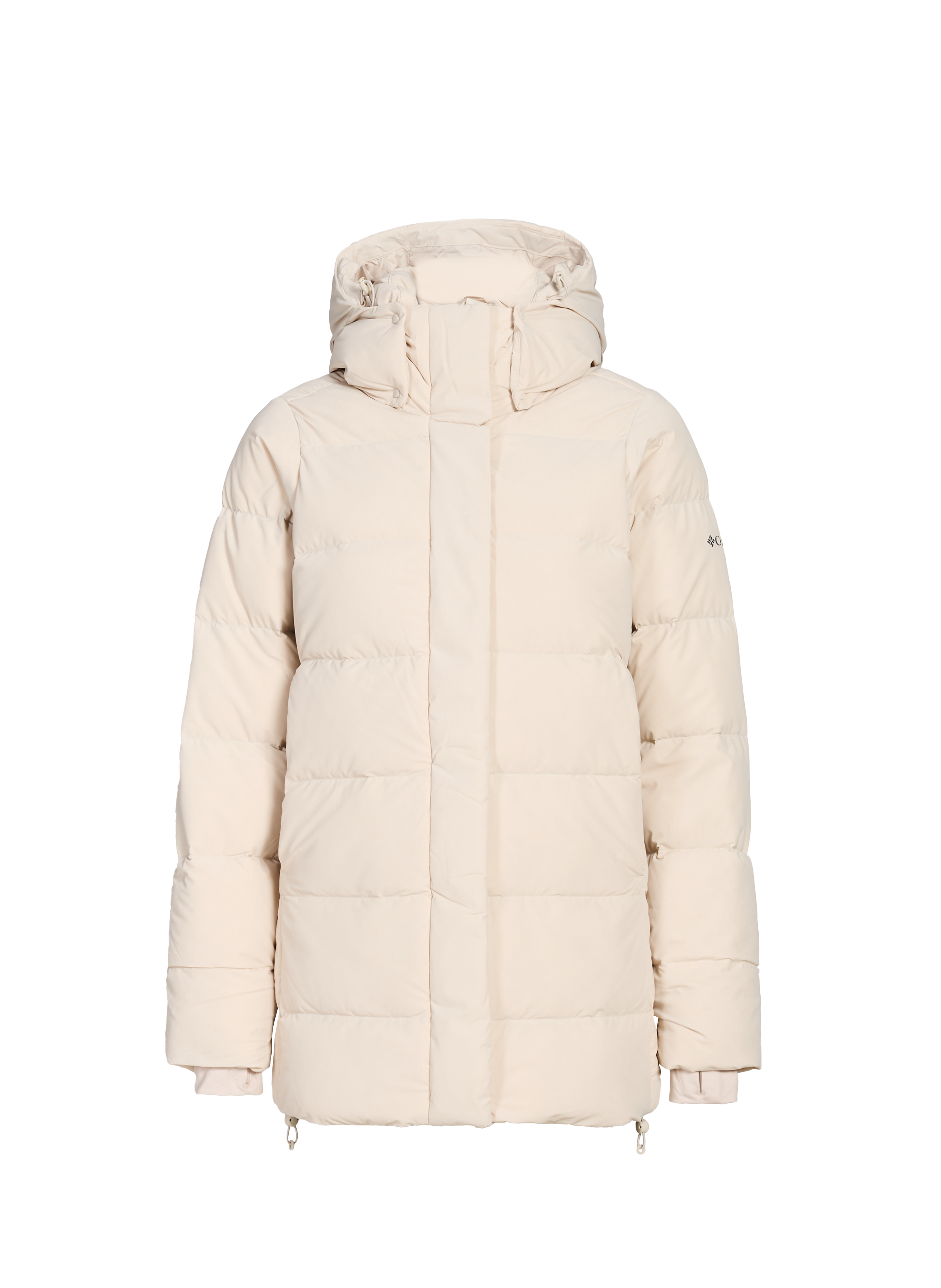 COLUMBIA Doudoune droite à capuche Beige