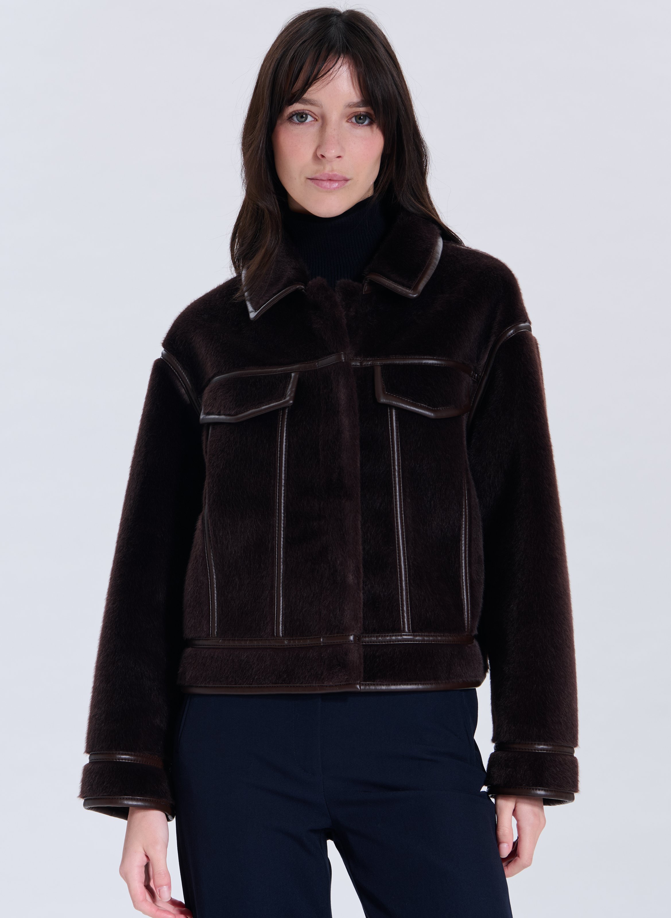 Veste courte monge ZAPA Marron