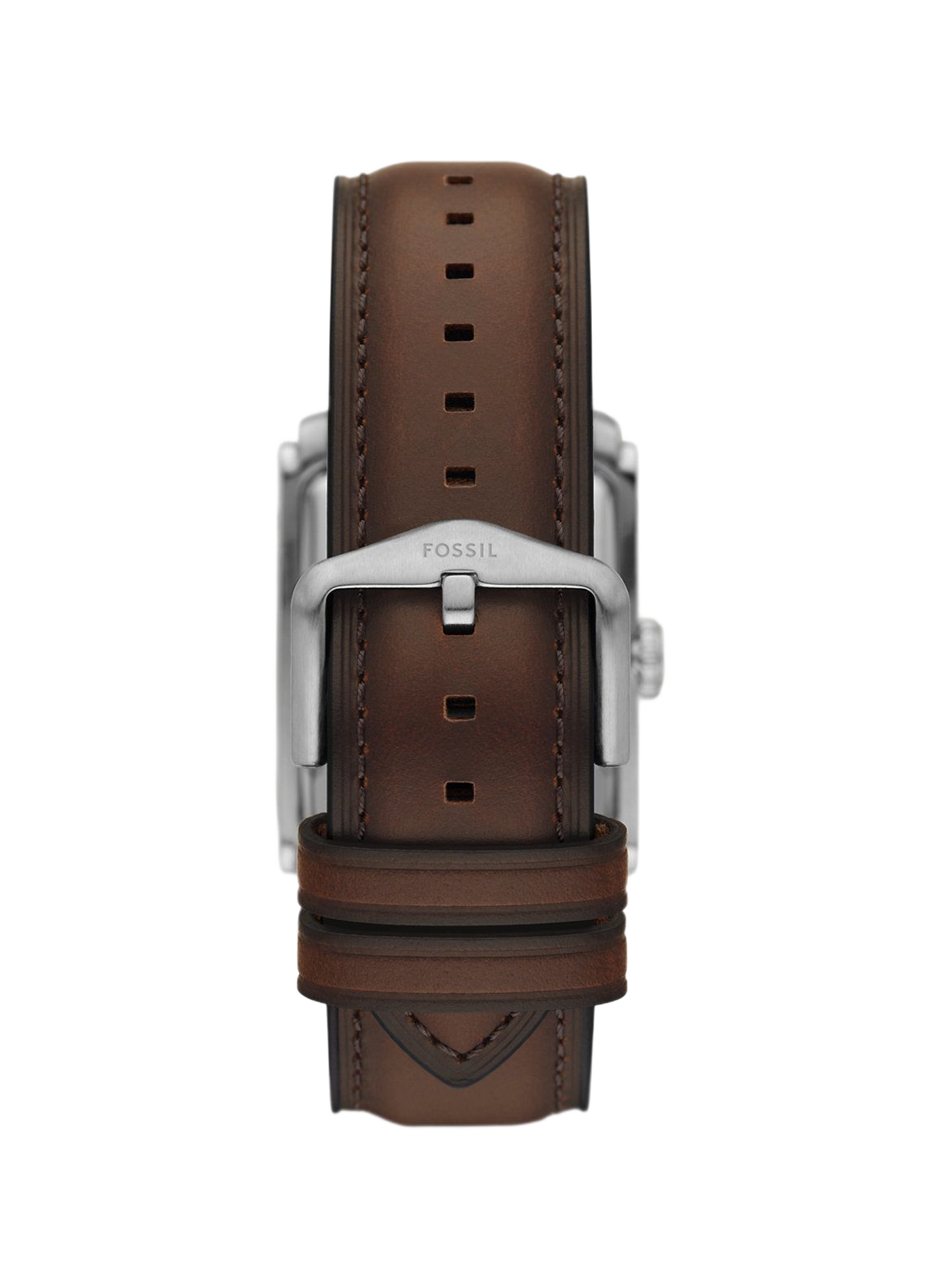 Montre quartz bracelet en cuir FOSSIL Marron
