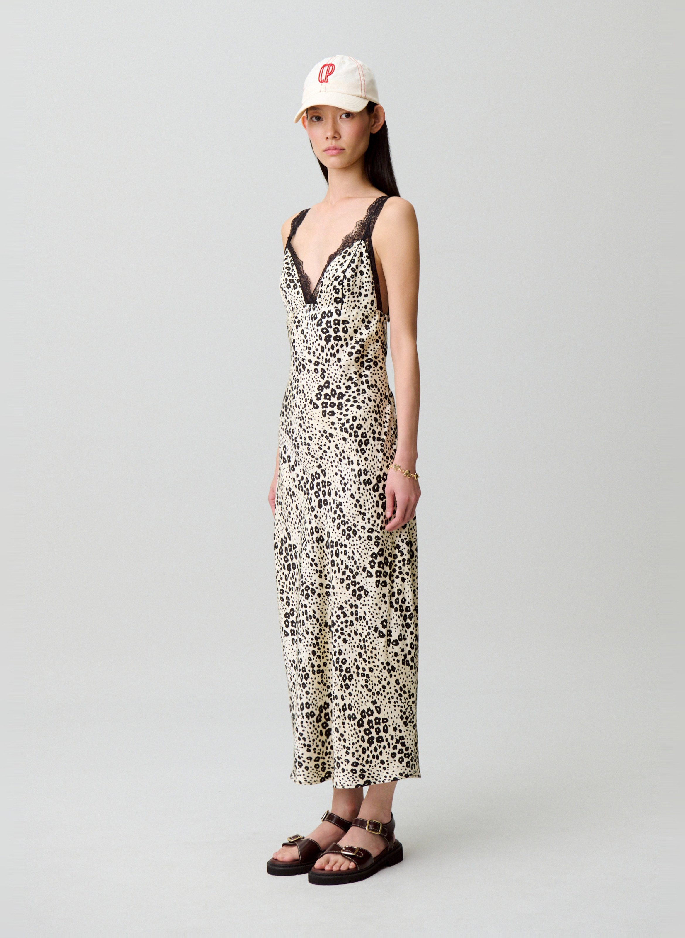 Robe longue col v CLAUDIE PIERLOT Multicolore