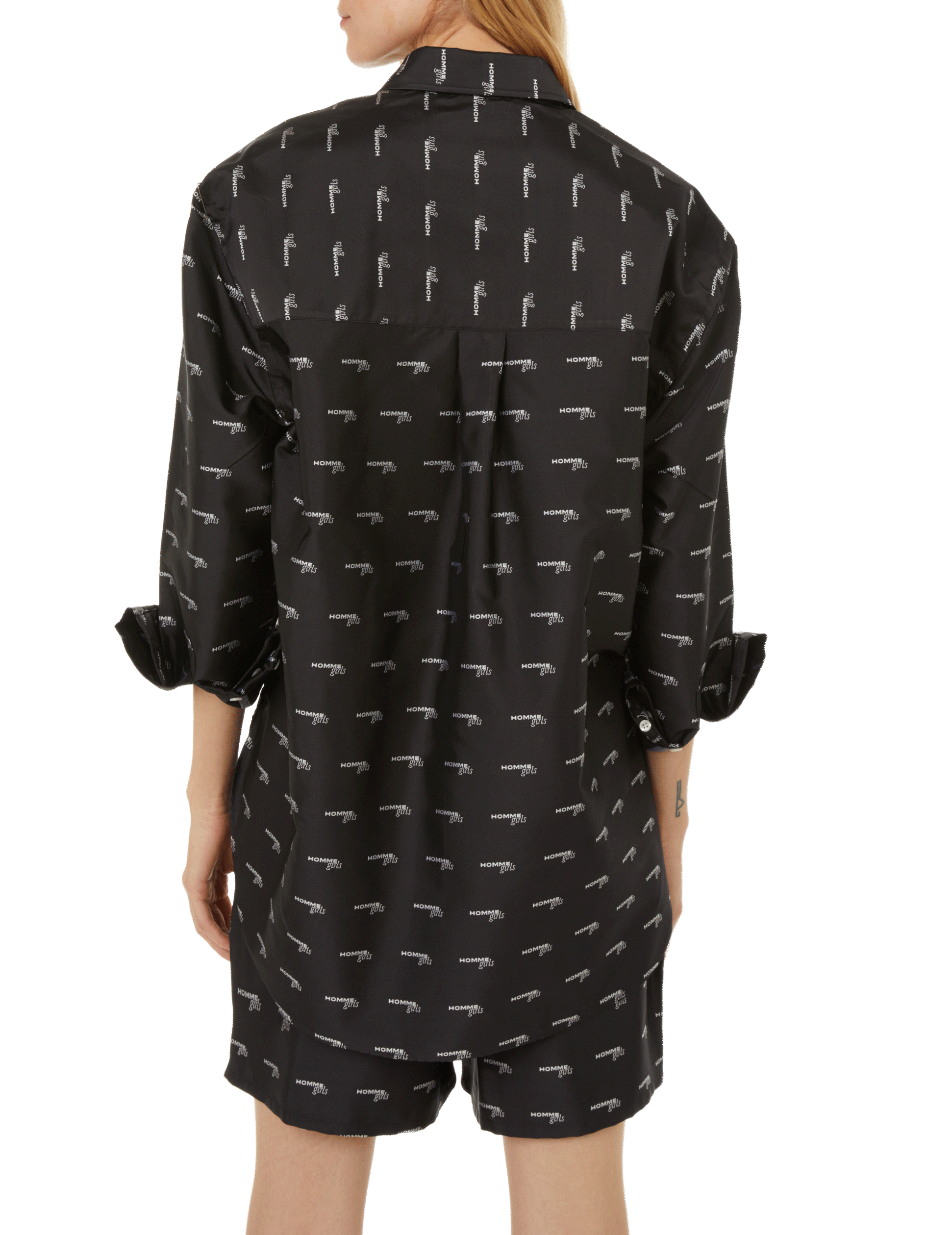 Oversize tie-neck Blouse HOMMEGIRLS Multicolour