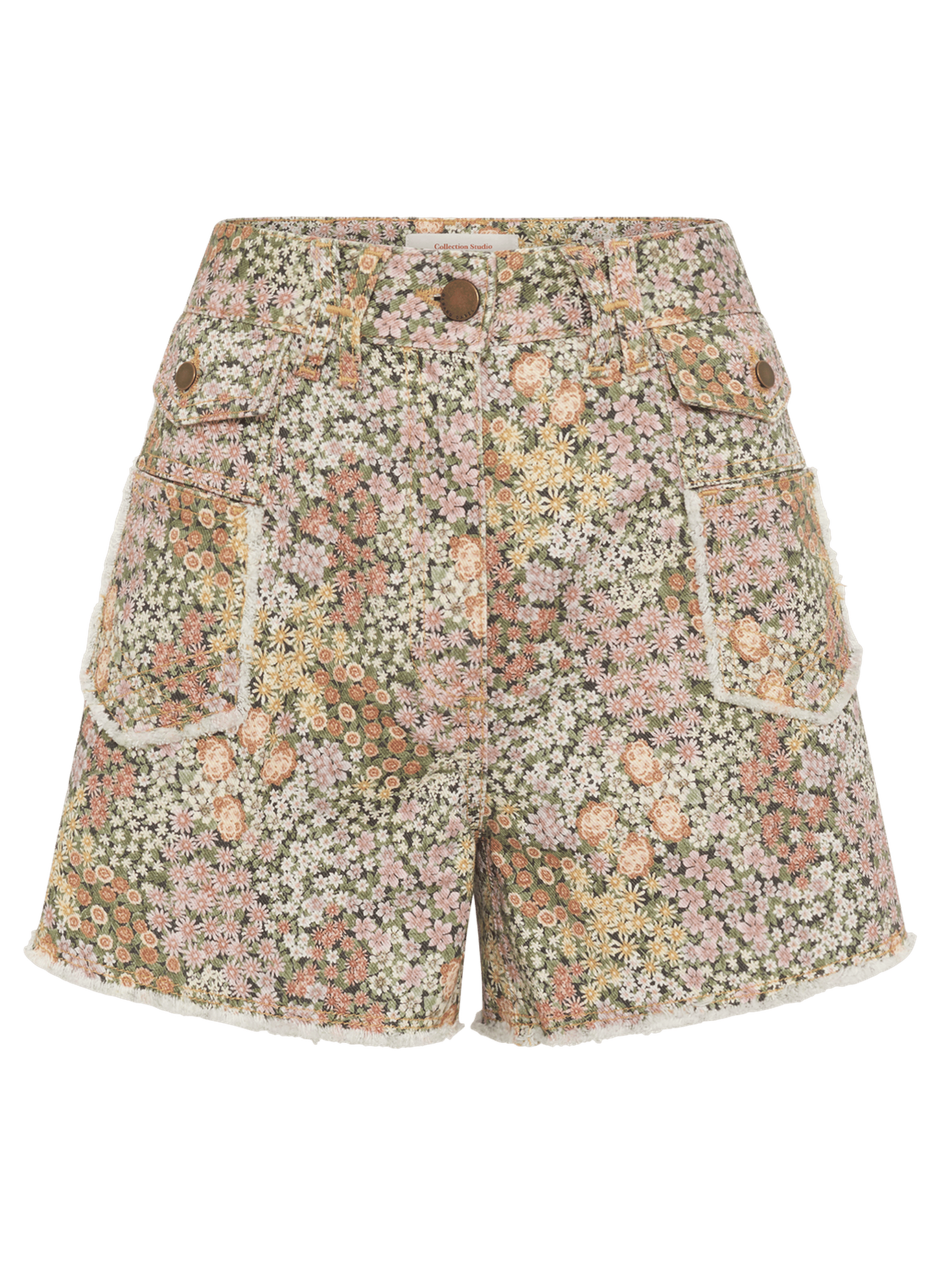 Short en denim à fleurs - farel GERARD DAREL Rose