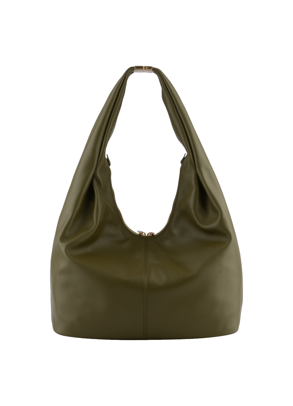 Arche | sac besace hobo en cuir de vachette POURCHET Kaki