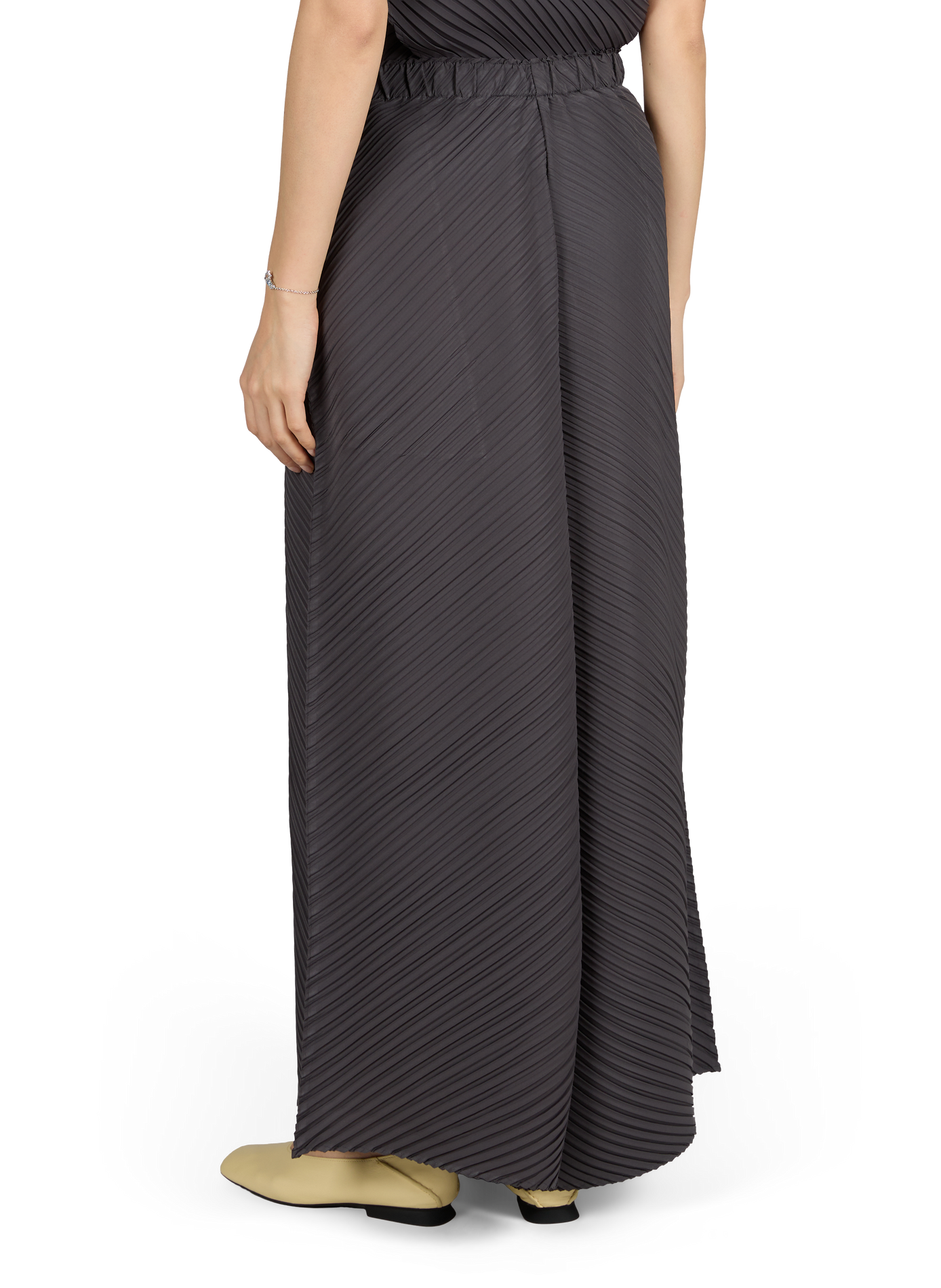 Pantalon large plissé  ADOLFO DOMINGUEZ Gris