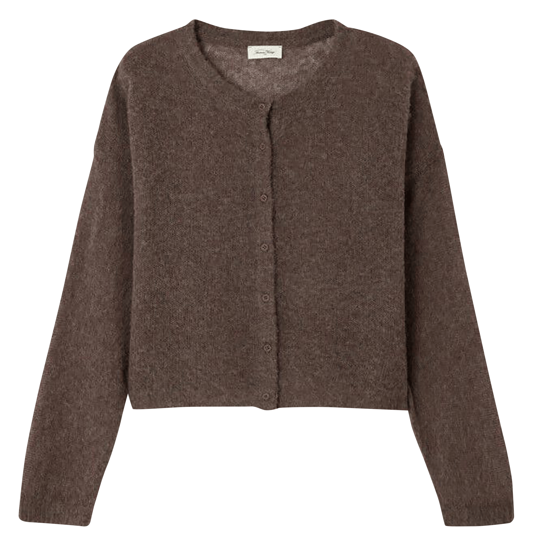 Gilet droit col rond bodyrow AMERICAN VINTAGE Marron