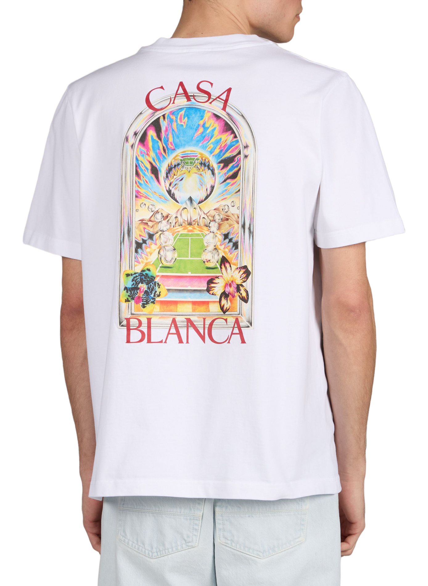 T-shirt imprimé en coton organique CASABLANCA PARIS Multicolore