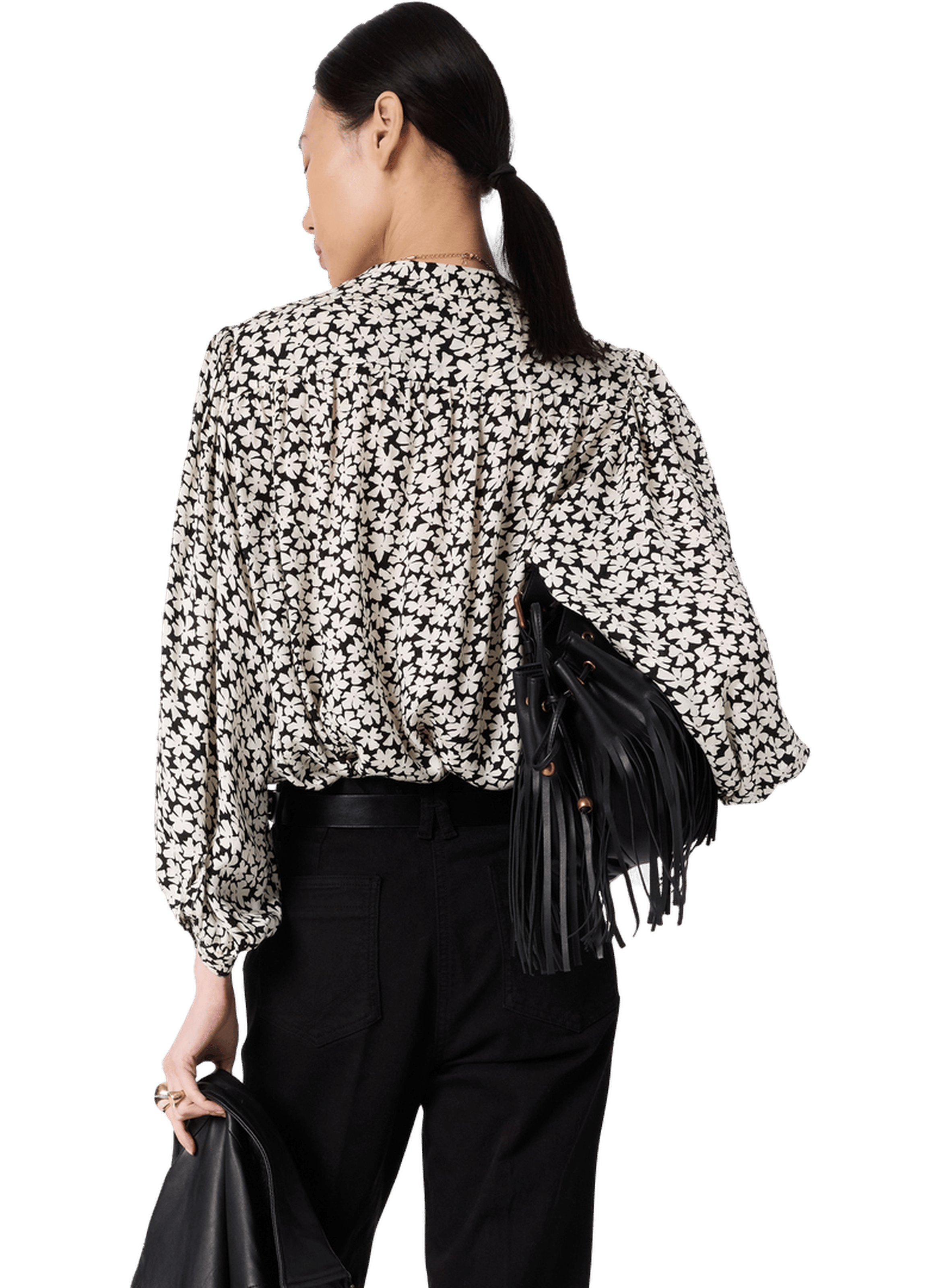 Chemise fluide imprimé bicolore - CEONIE GERARD DAREL Noir