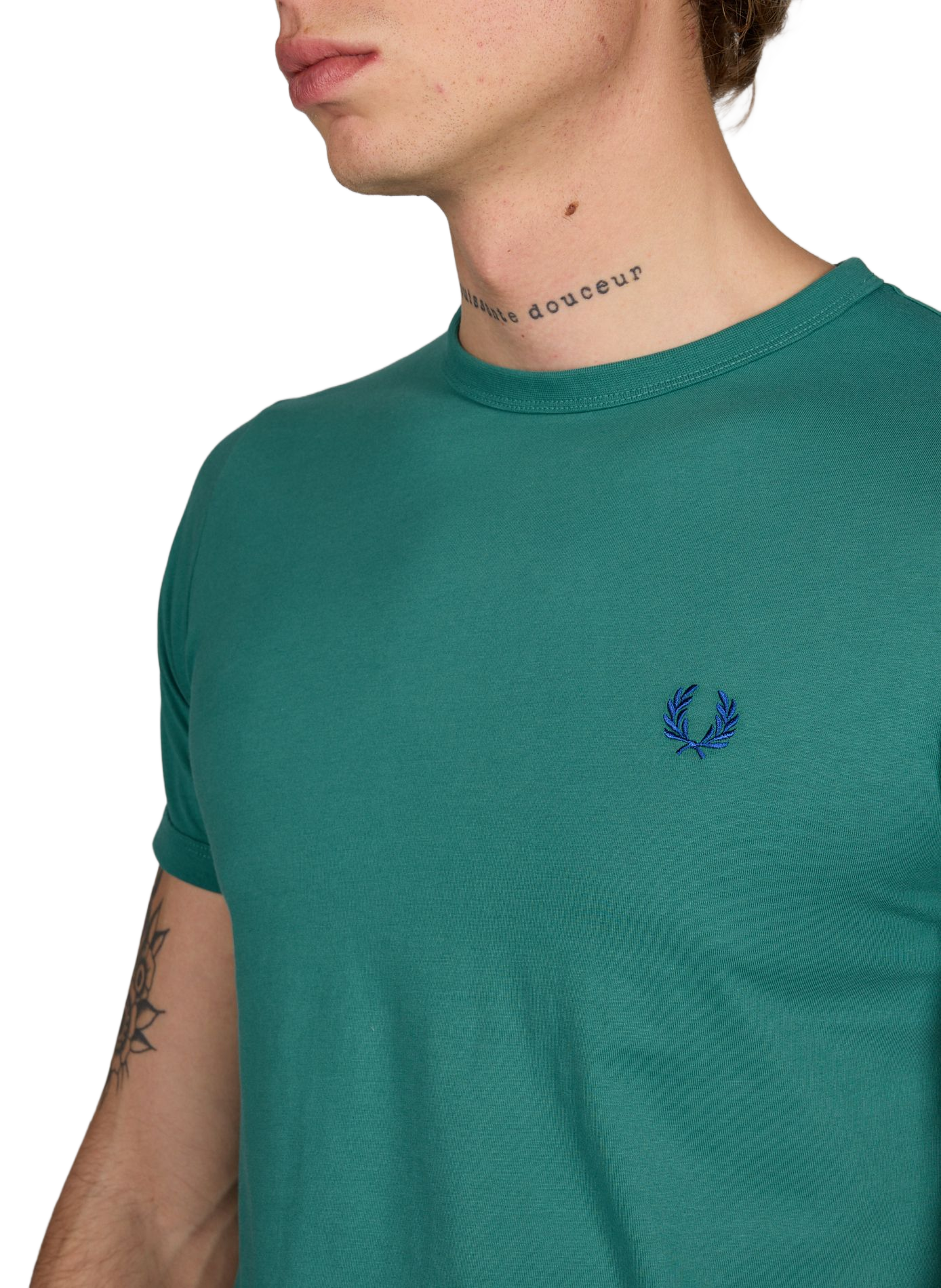 T-shirt with contrasting edges FRED PERRY Green