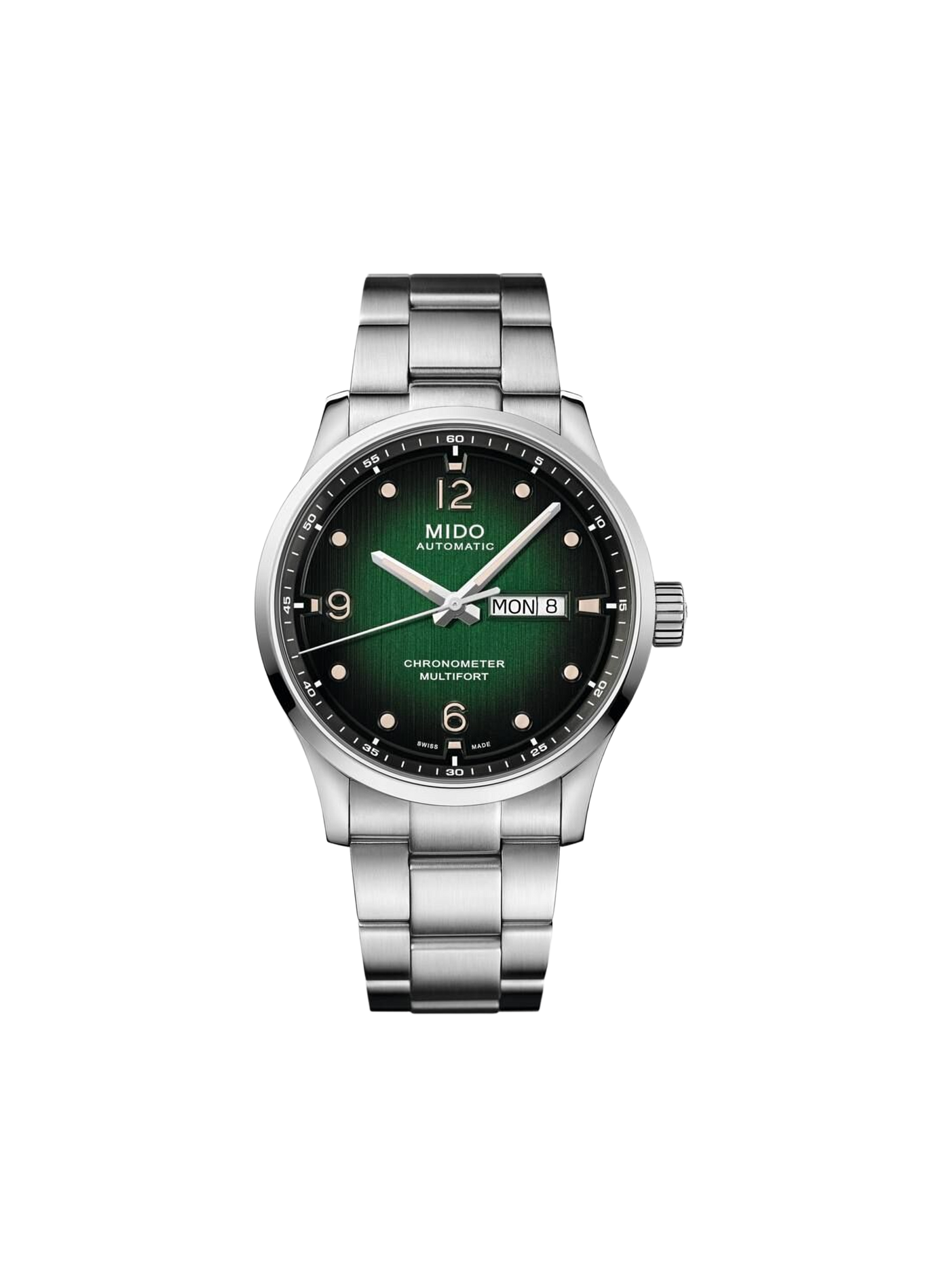 Montre Multifort M Chronometer en acier inoxydable MIDO Vert
