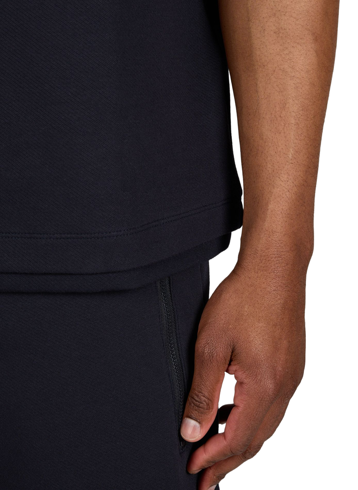 T-shirt col rond en coton ARMANI EXCHANGE Bleu