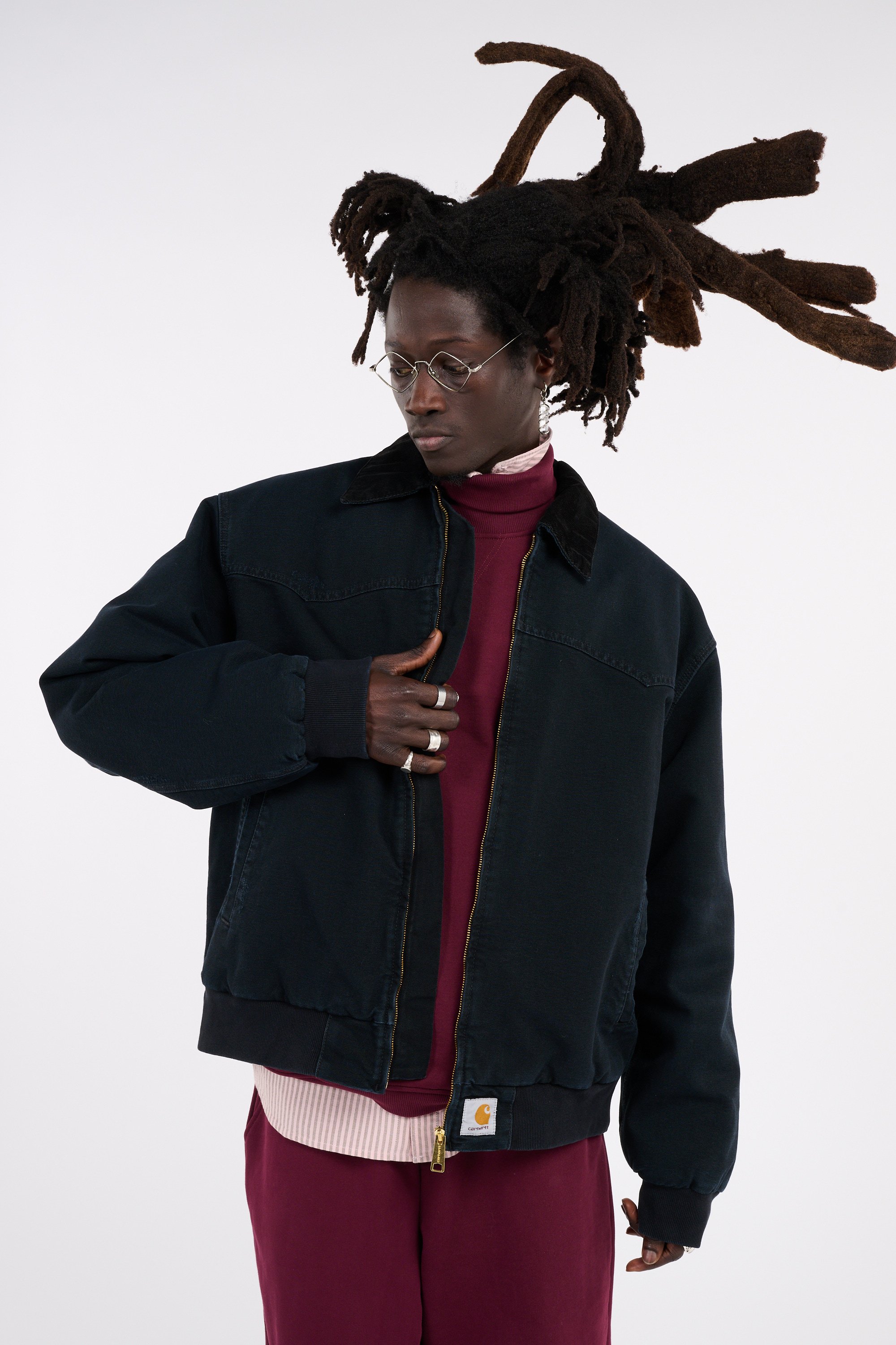 Veste og santa fe jacket CARHARTT WIP Noir
