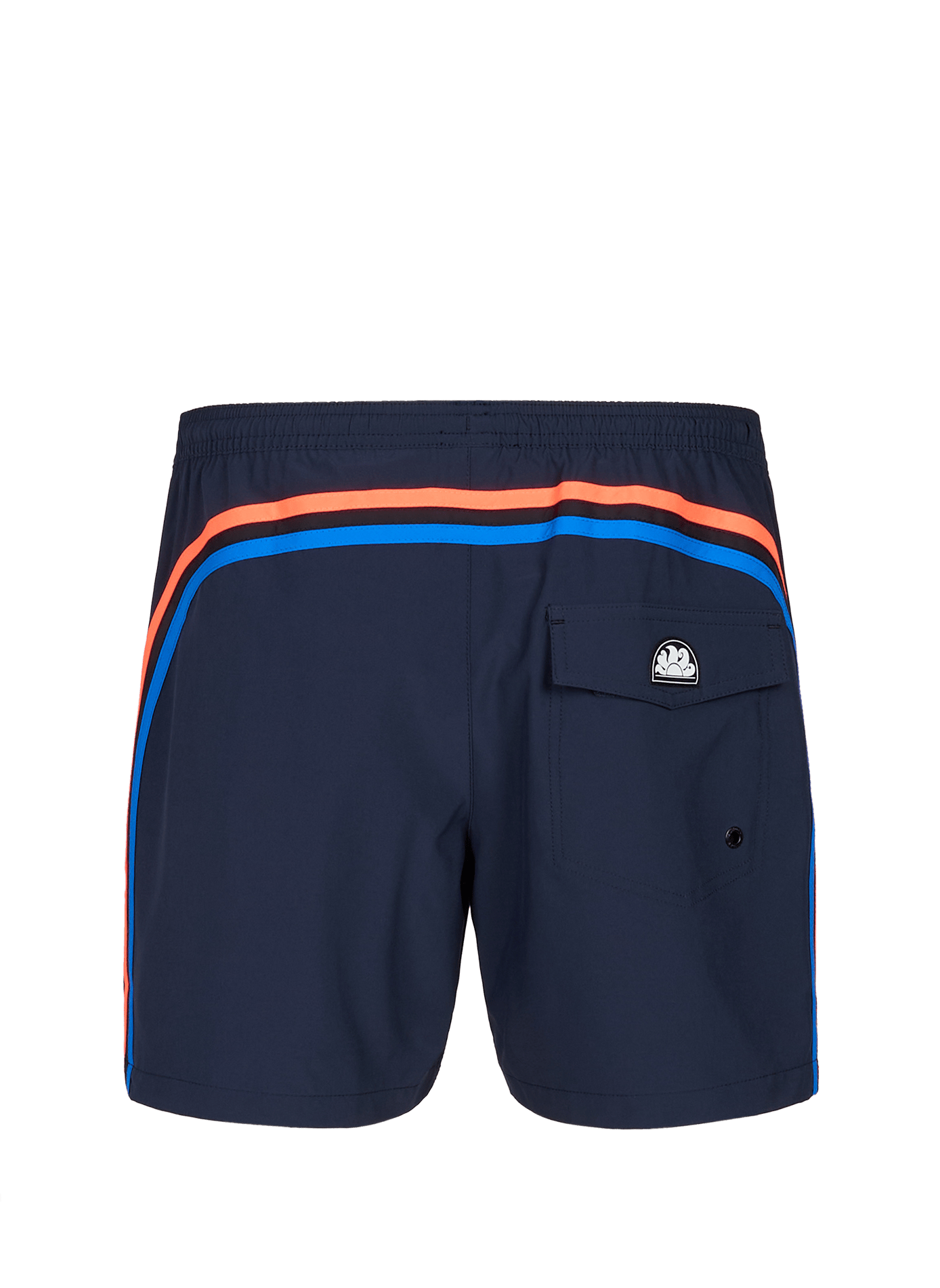 Solid swim shorts with contrasting stripes SUNDEK Blue