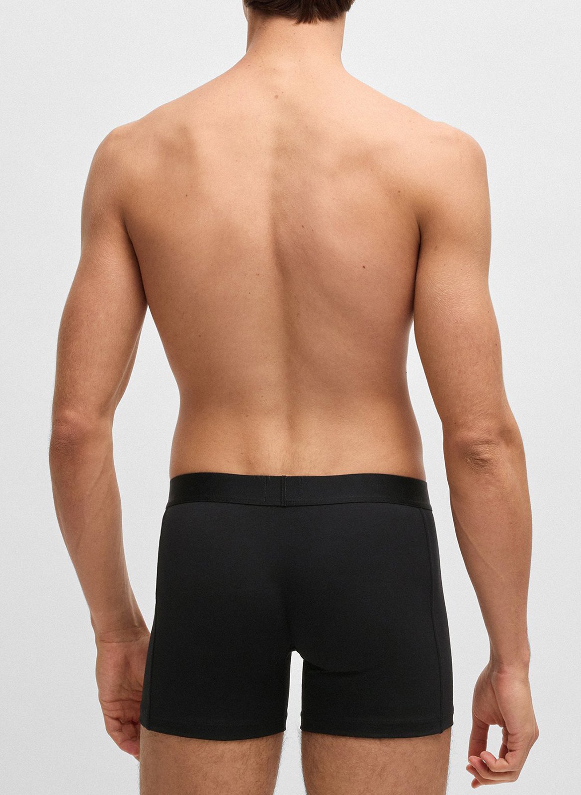 Lot de trois boxers en coton BOSS Noir