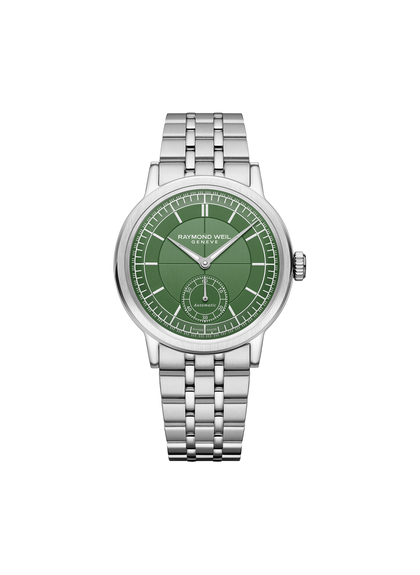 Montre automatique Millesime Petite Seconde en acier inoxydable RAYMOND WEIL Vert