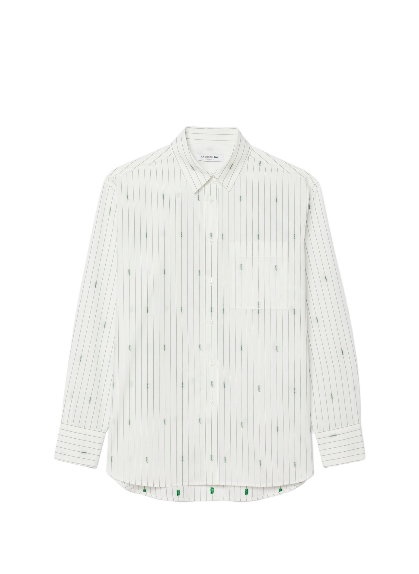 Chemise col classique manches contrastantes en coton LACOSTE Multicolour