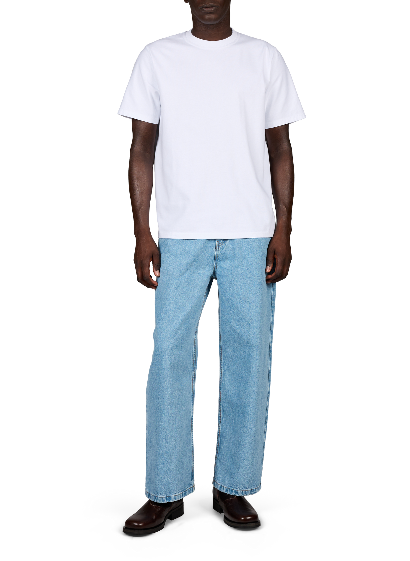 Jeans wide leg en coton ARTE ANTWERP Bleu