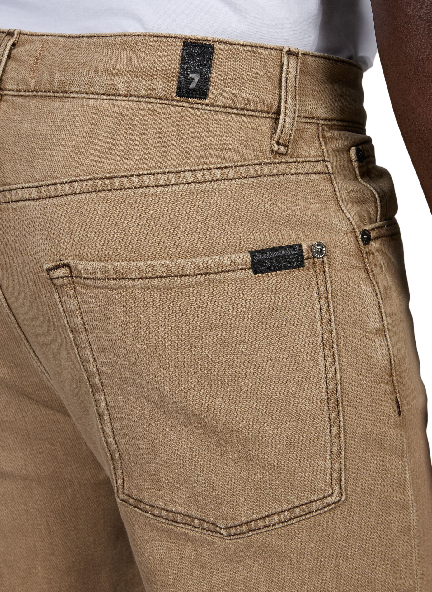 Jeans Easy Straight en coton mélangé | Marron 7 FOR ALL MANKIND Homme