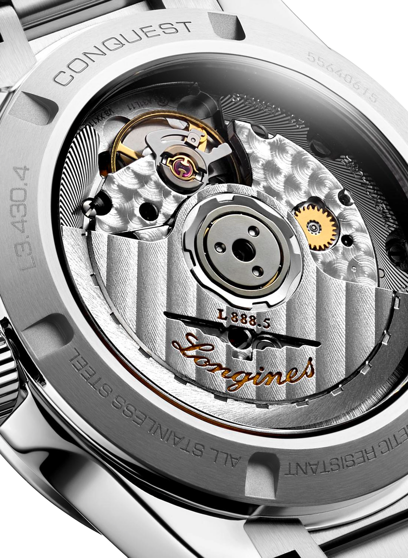Montre automatique Conquest 2023 en acier inoxydable LONGINES Blanc