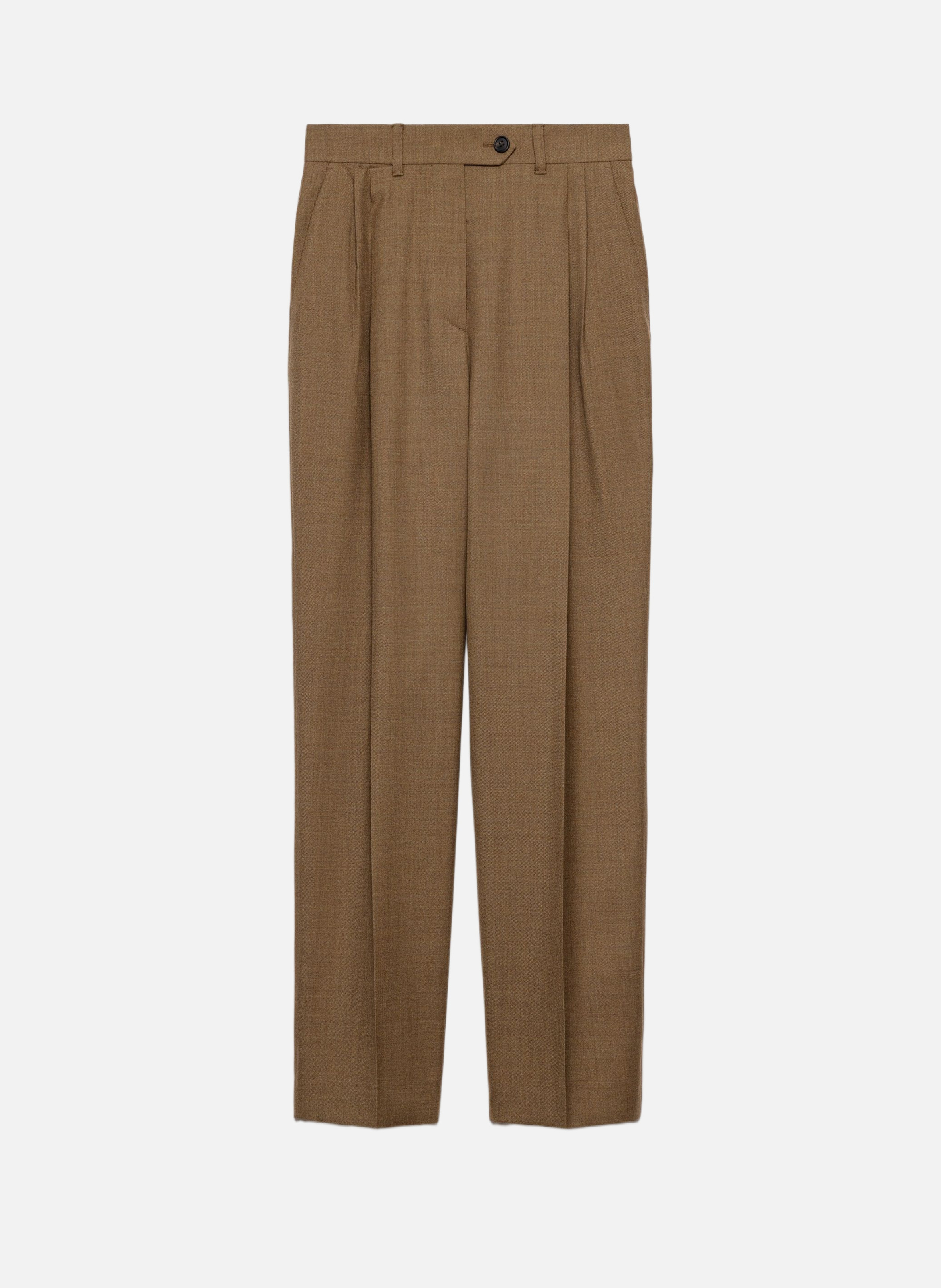 Pantalon en laine PRADA Marron