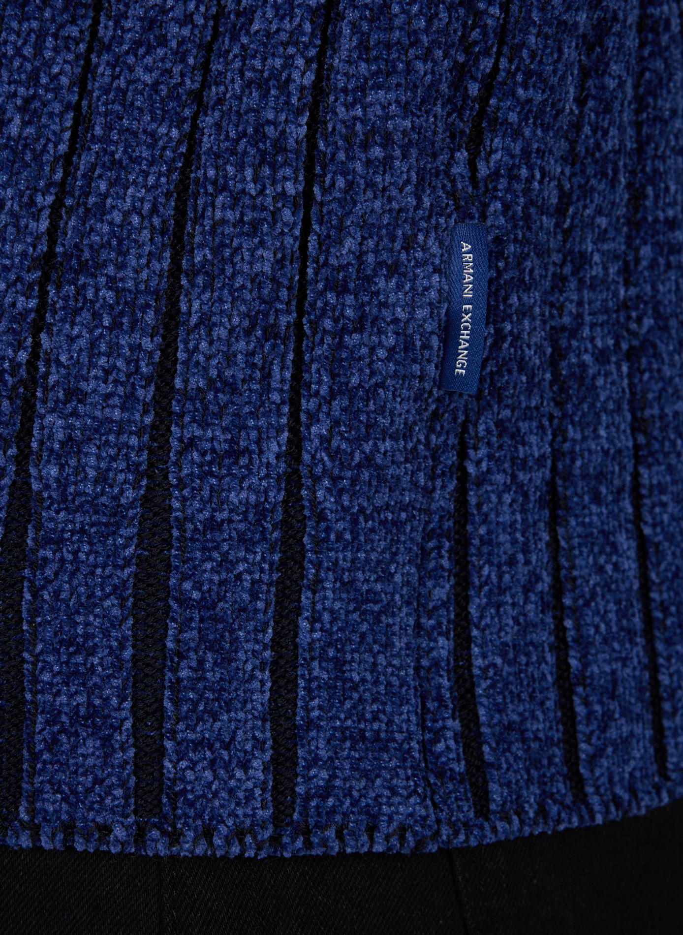 Straight knit sweater with high neck ARMANI EXCHANGE Blue