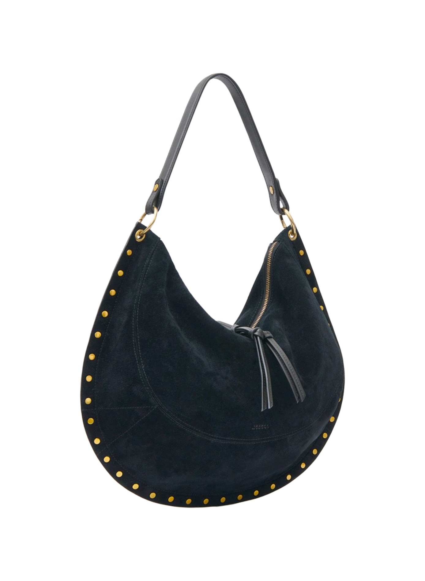 OSKAN SOFT L Tasche aus Veloursleder ISABEL MARANT Schwarz