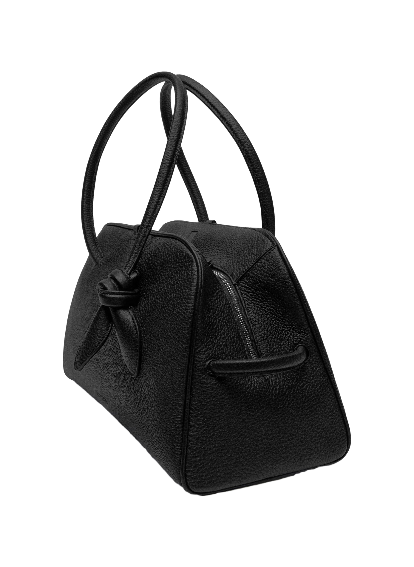 Le sac bowling Turismo en cuir de veau JACQUEMUS Black