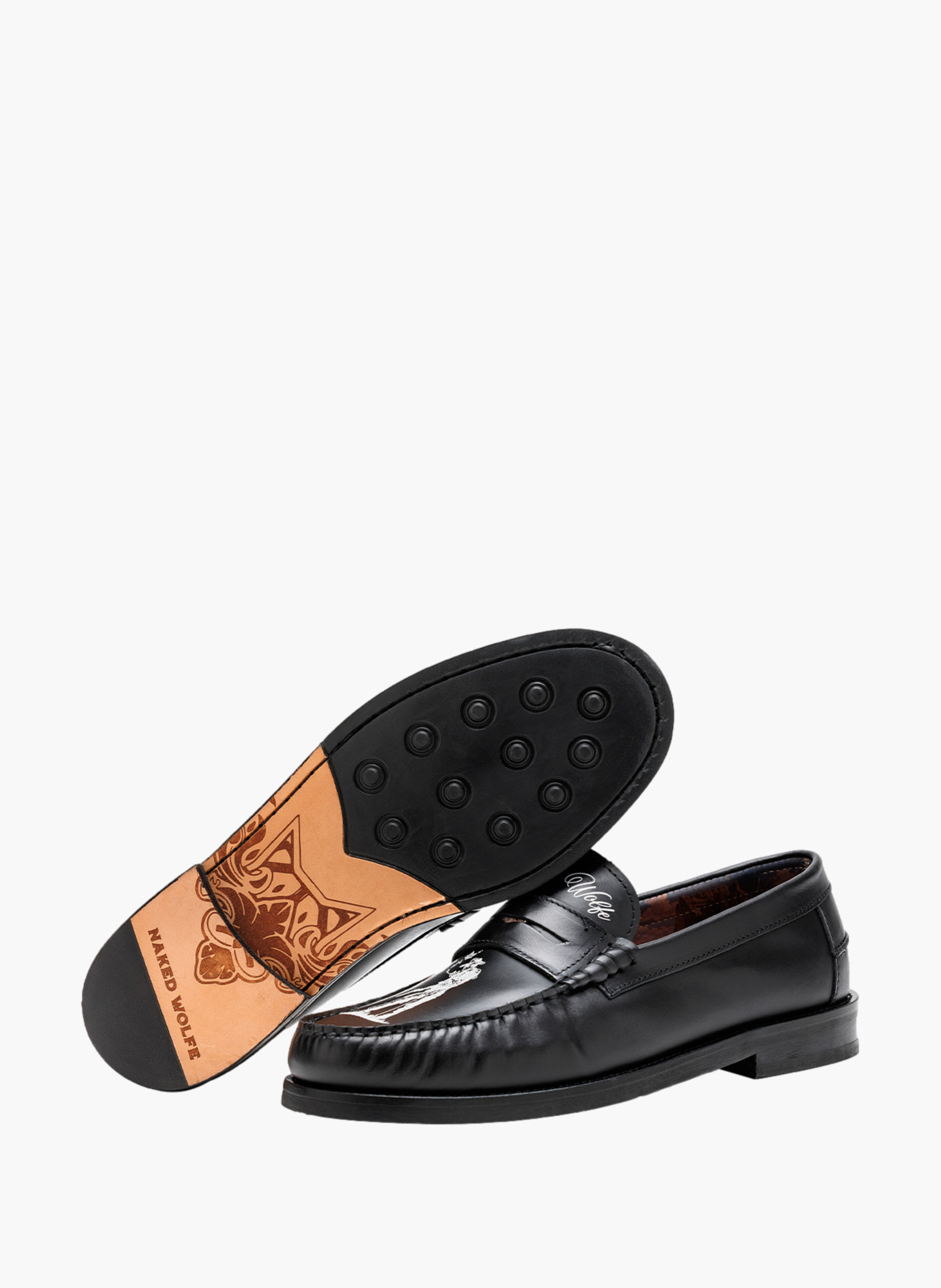Mocassins riviera sailor NAKED WOLFE Noir