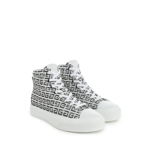 Baskets City en jacquard