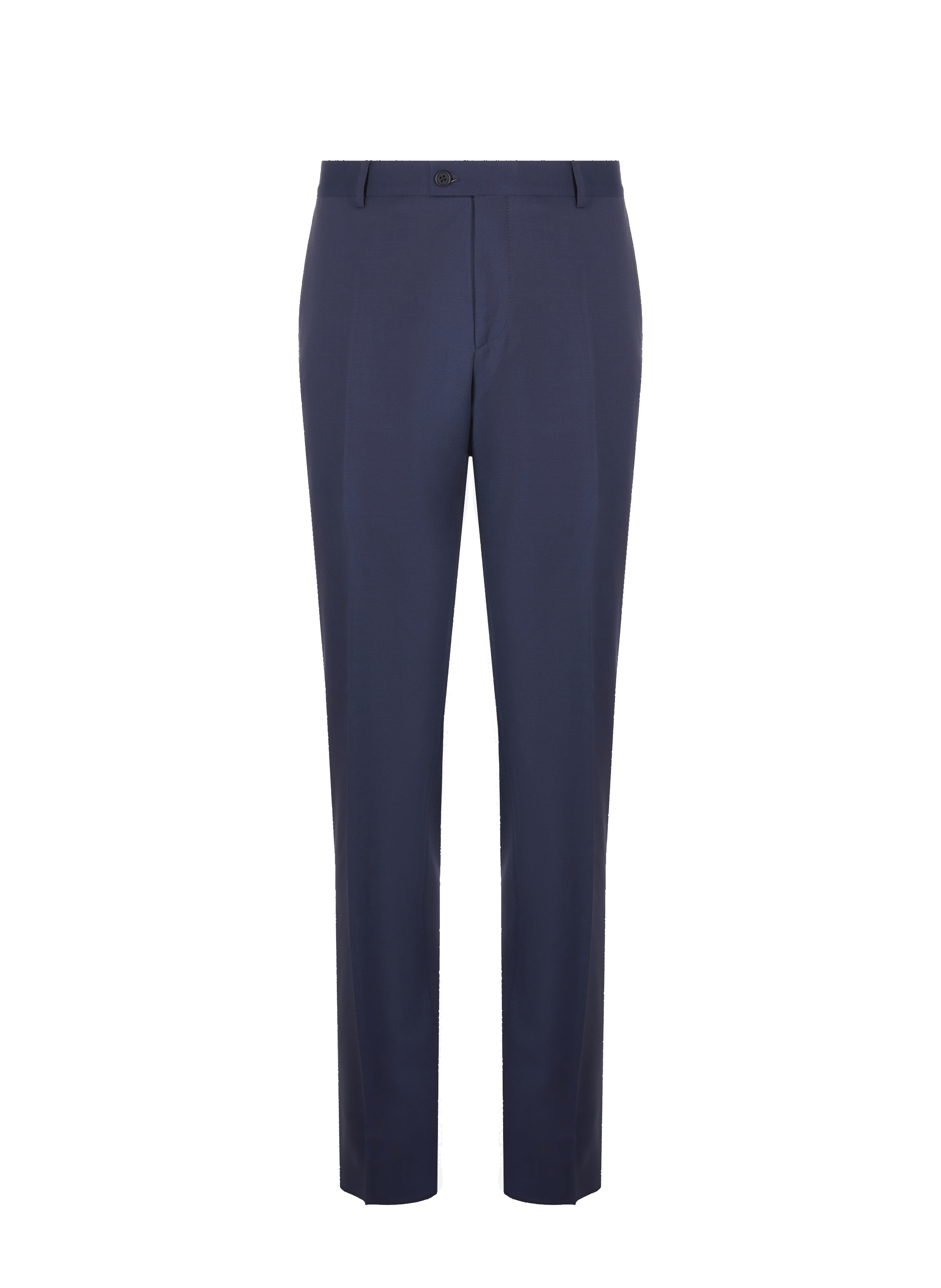 Pantalon cigarette en laine BRUMMELL Bleu