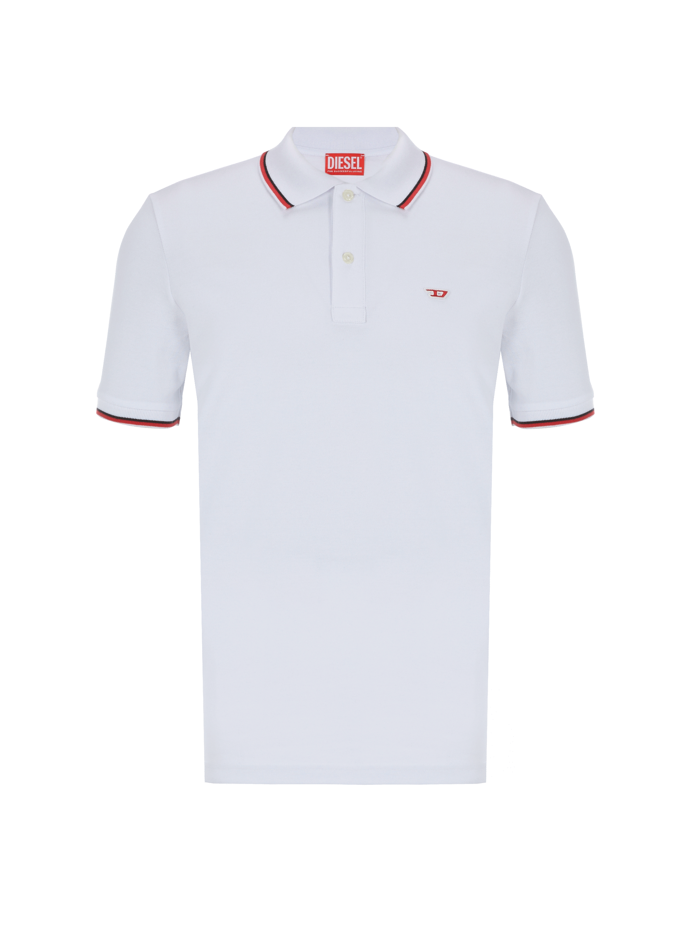 Polo à patch monogramme en coton piqué