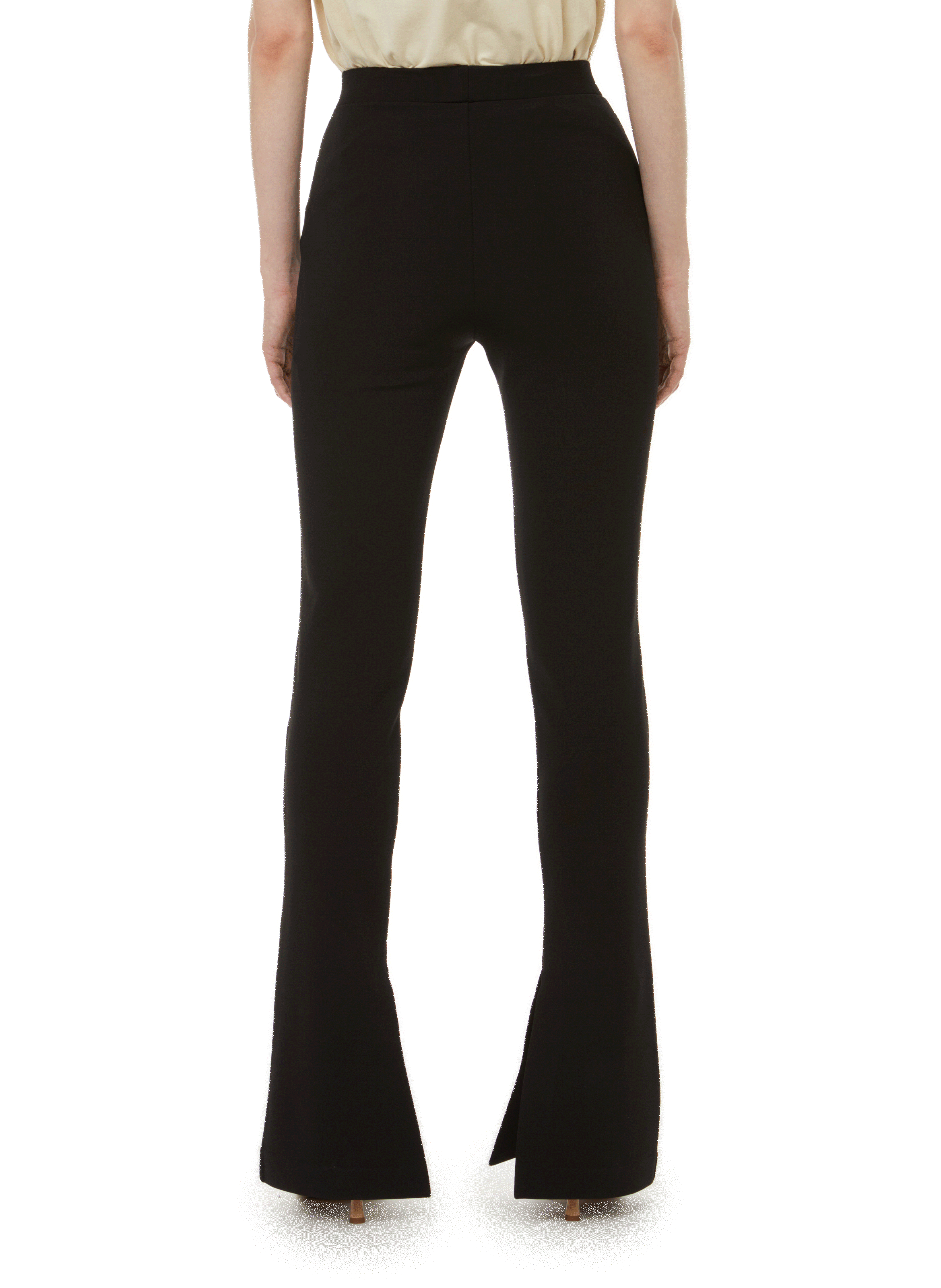 Flared nylon trousers OFF-WHITE Black