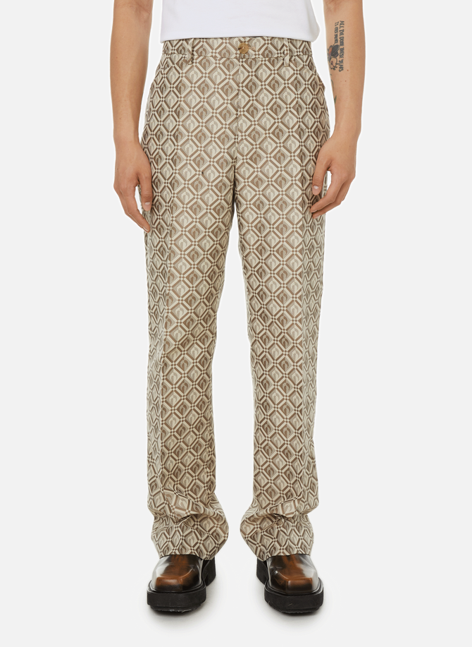 Trousers with monogram pattern MARINE SERRE