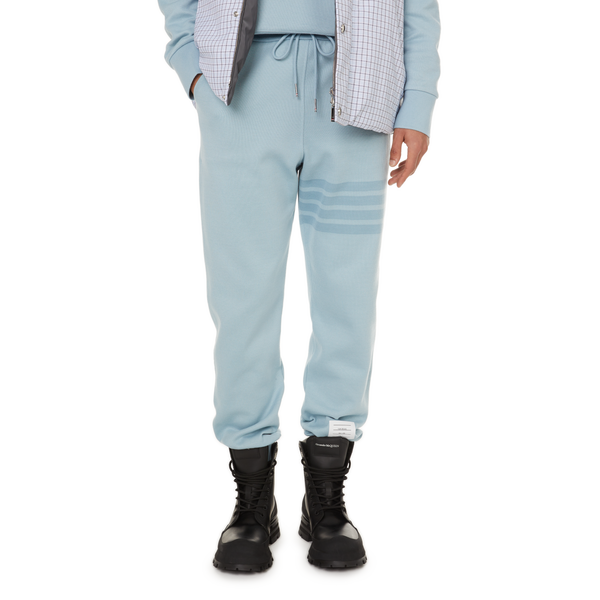 Thom Browne Cotton Joggers In Blue