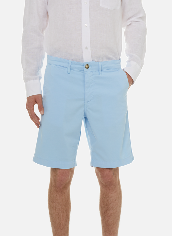 EDEN PARK Plain Bermuda shorts Blue