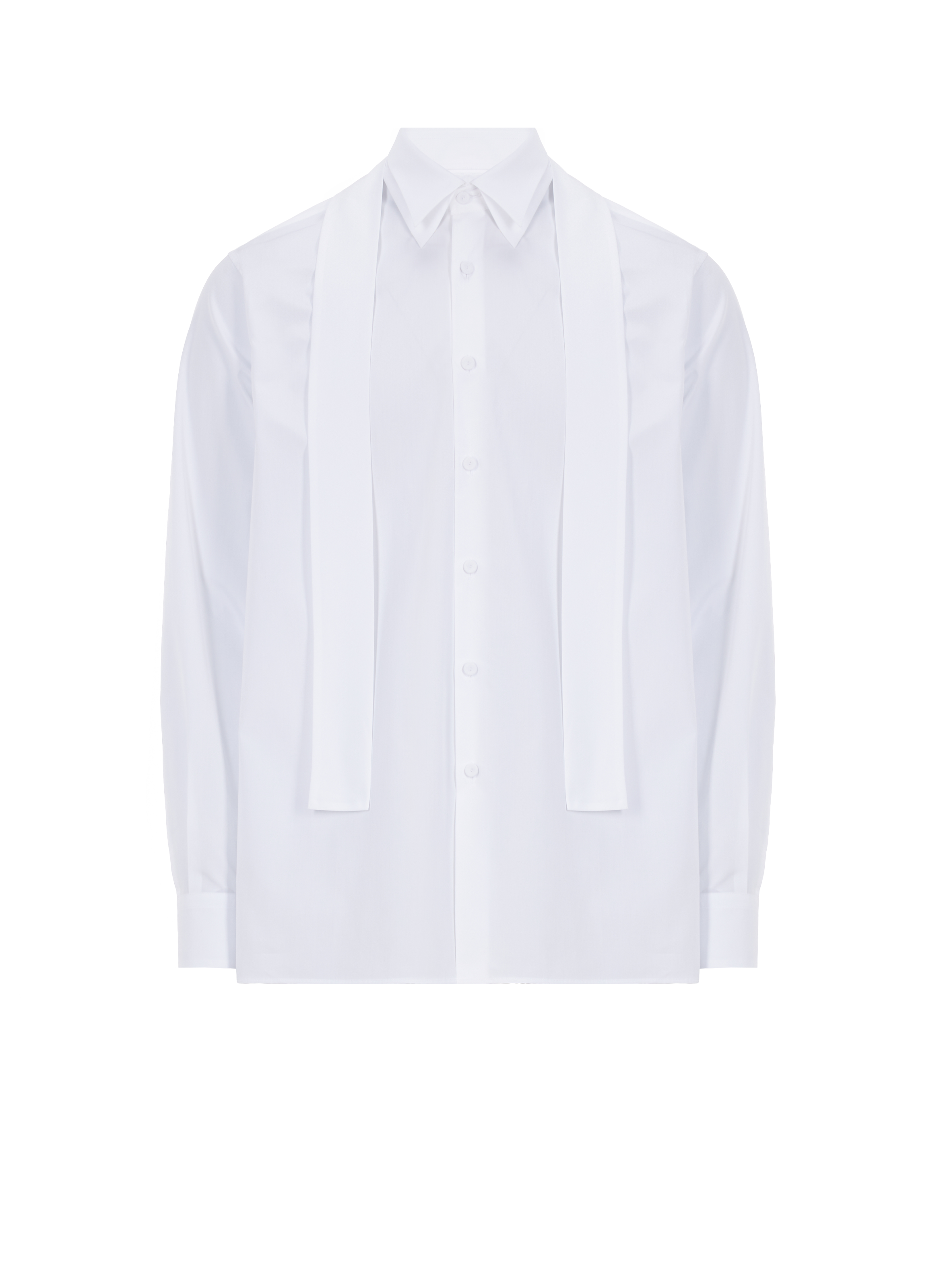 Plain cotton shirt PRADA White