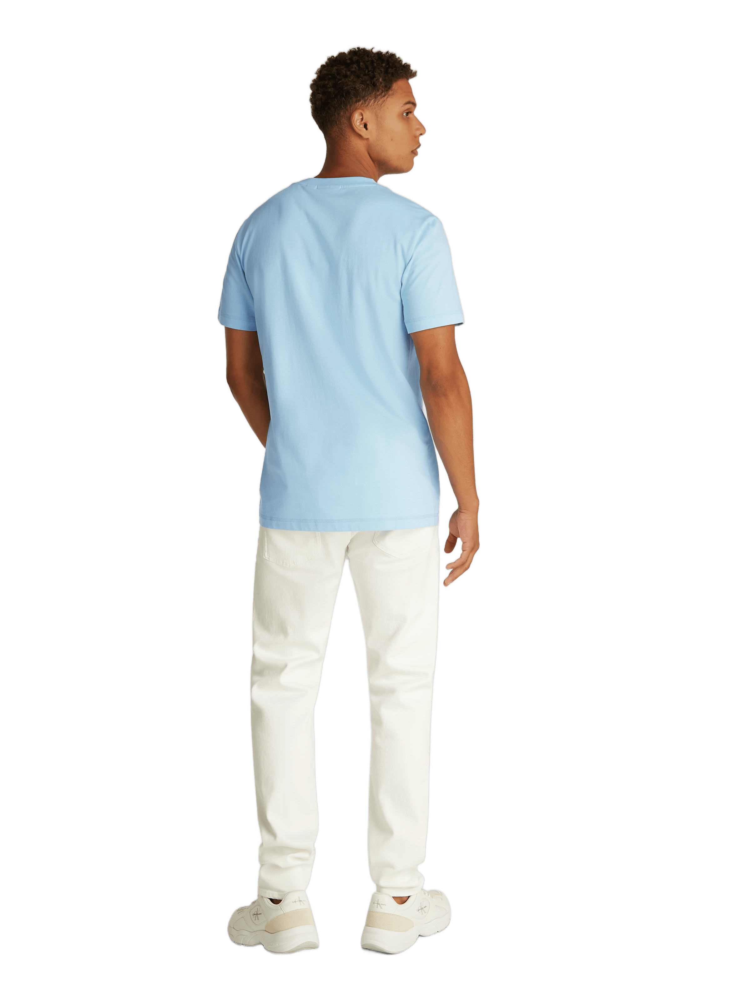  Logo cotton T-shirt CALVIN KLEIN Blue