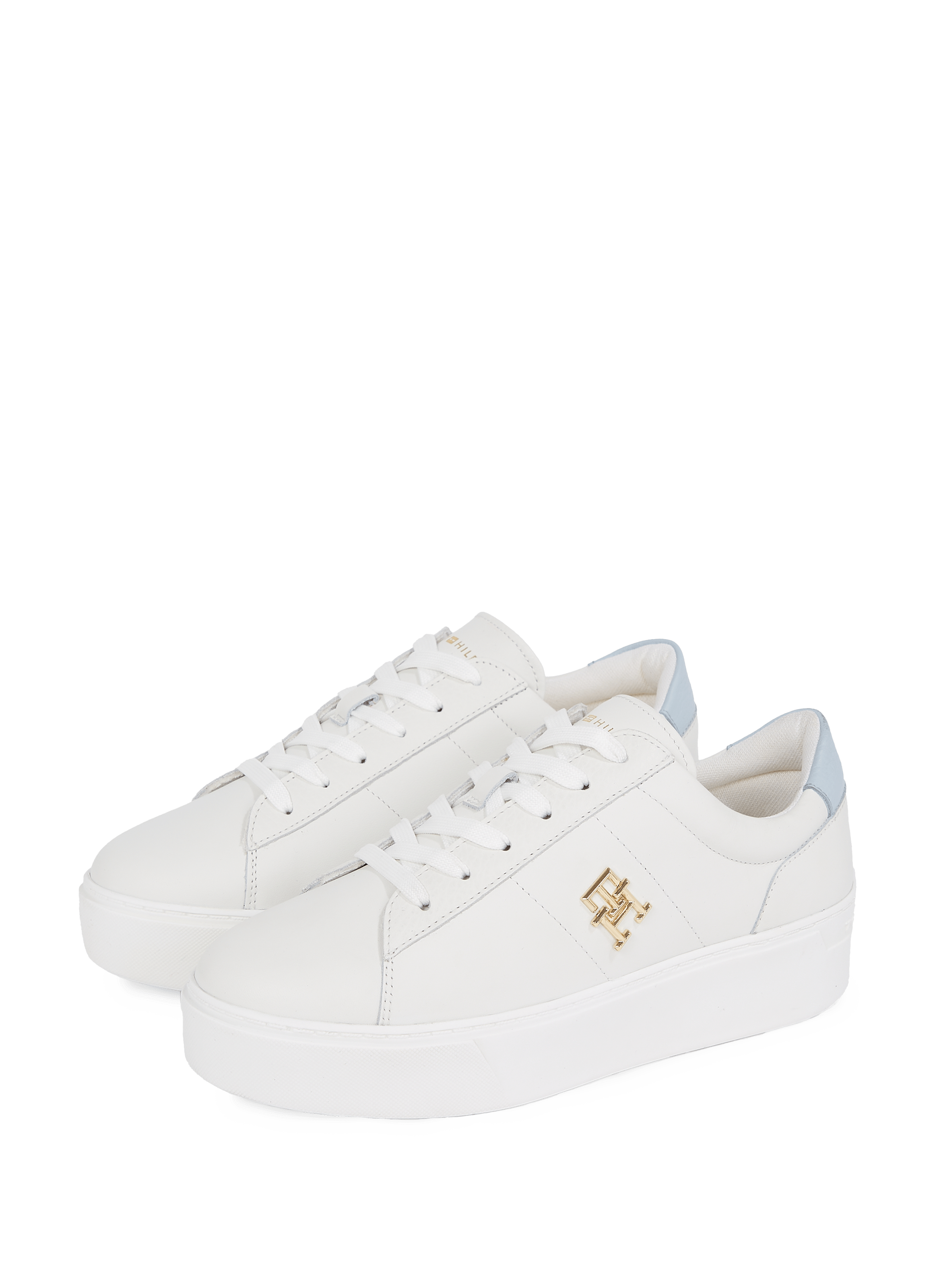 Baskets en cuir TOMMY HILFIGER Blanc