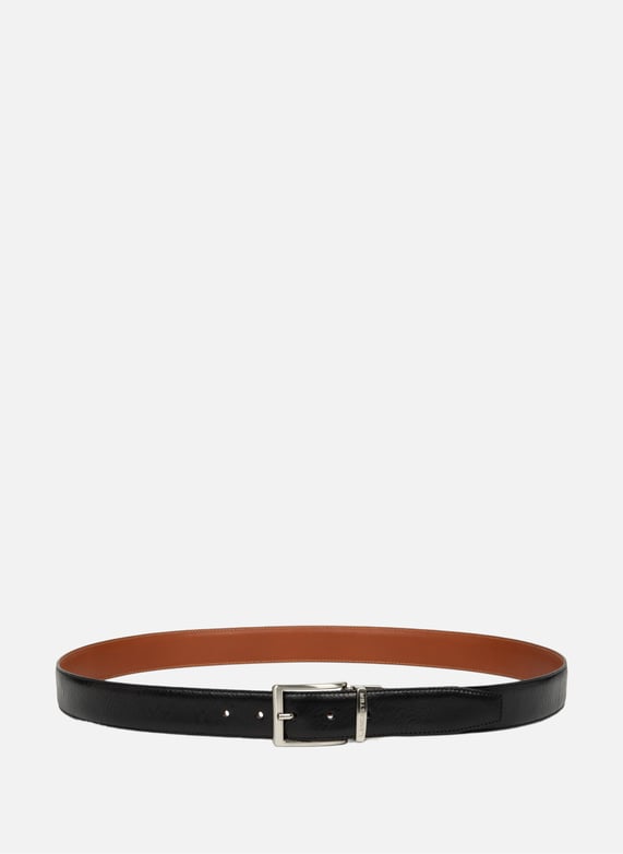 Small belt - Ceinture Cuir Lisse Homme | Black by LANCASTER Small belt - Ceinture Cuir Lisse Homme Black