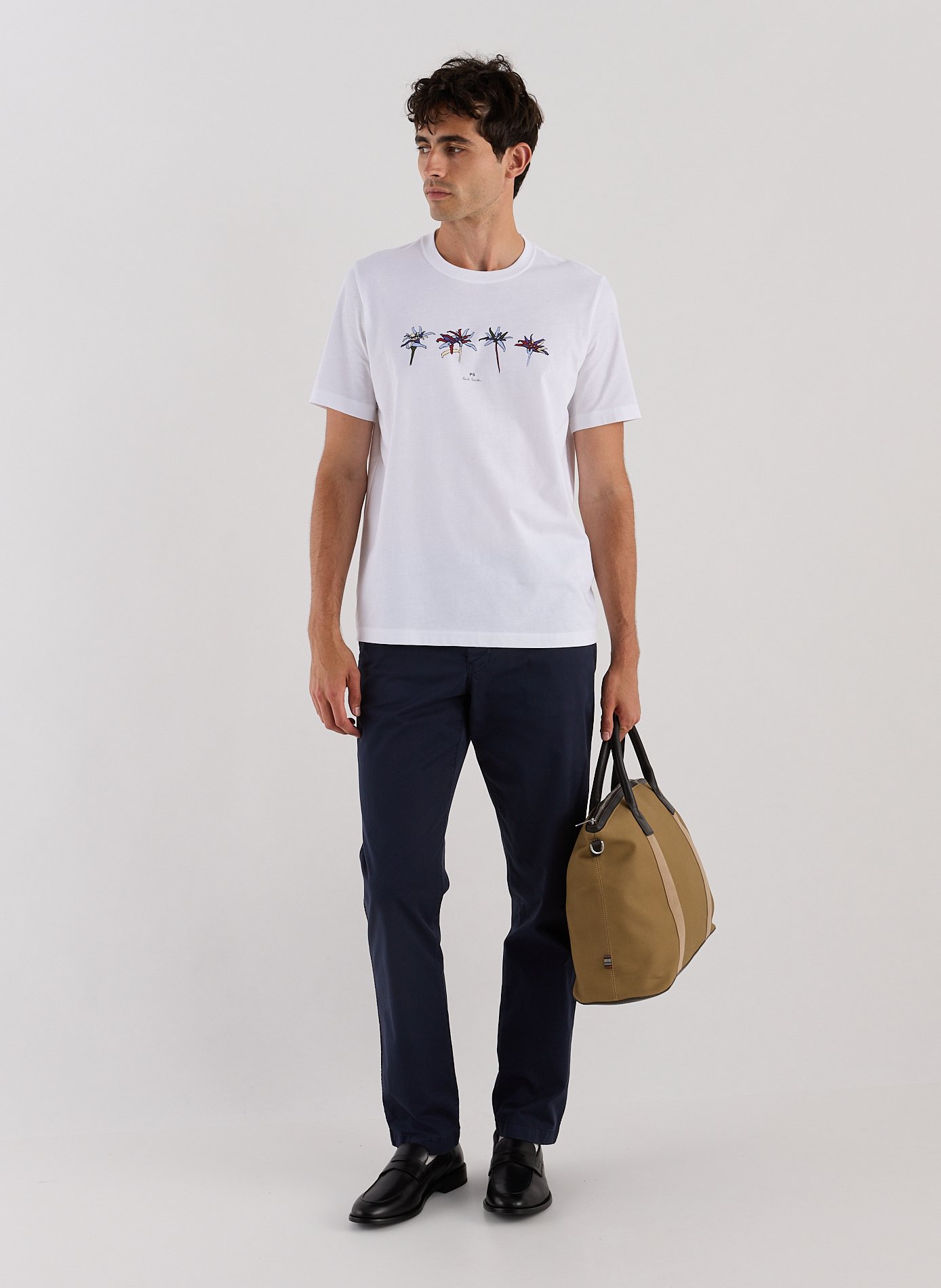 Sac de week-end en coton  PAUL SMITH Marron