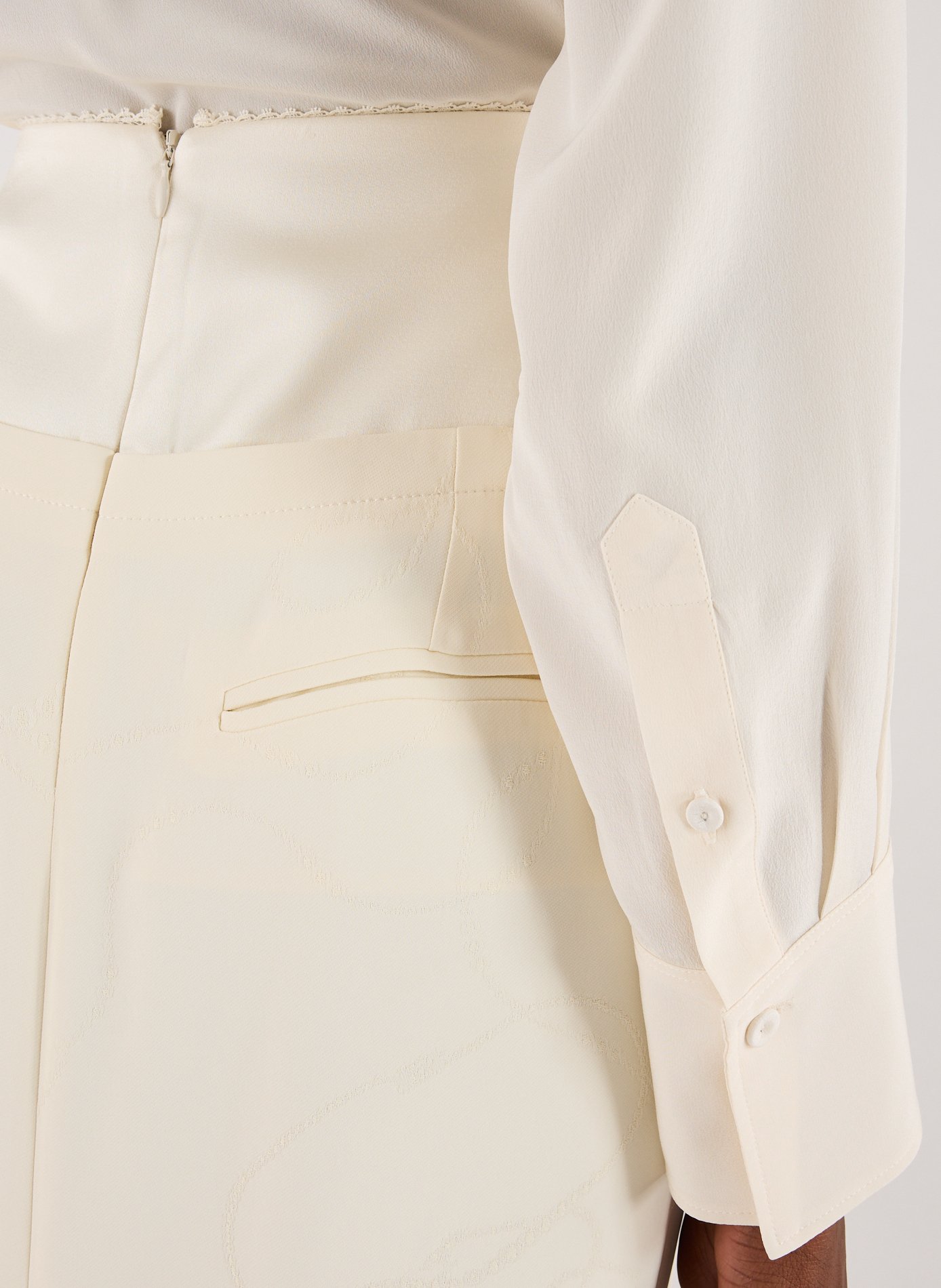 Straight skirt VICTORIA BECKHAM Beige