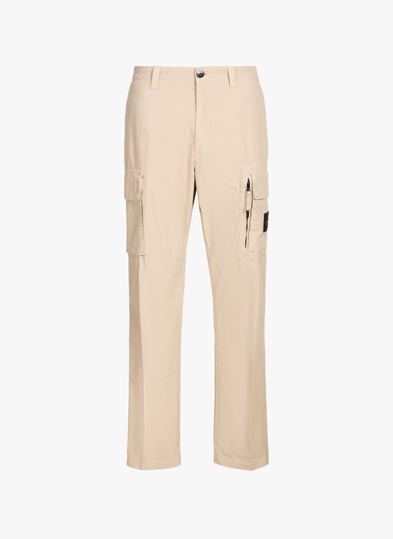 Pantalon cargo uni en coton | Beige by STONE ISLAND Pantalon cargo uni en coton Beige